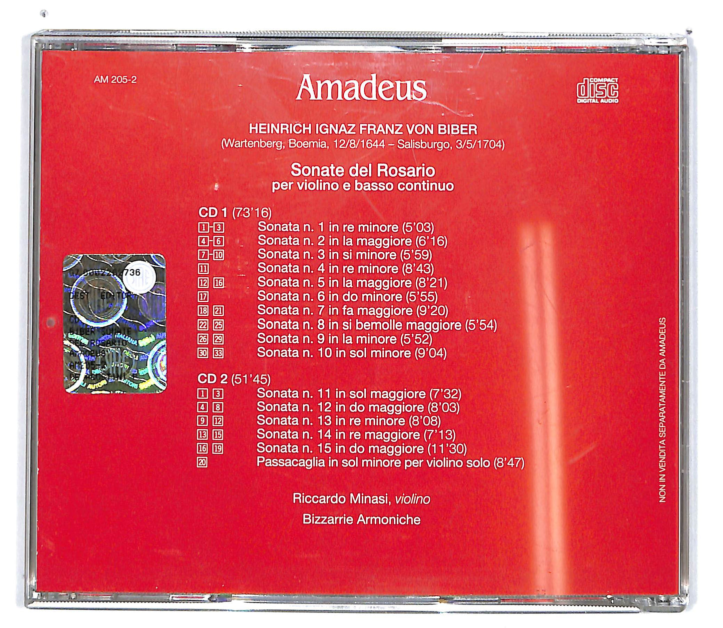 EBOND Biber - Sonate Del Rosario ( 2dischi) EDITORIALE CD CD100846