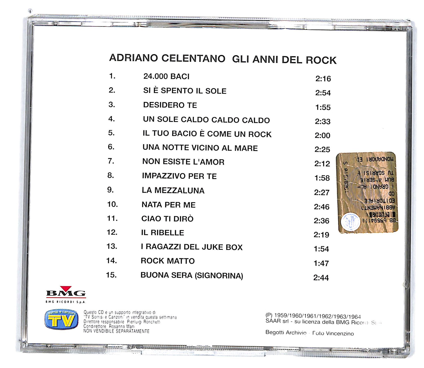 EBOND Adriano Celentano - Gli Anni Del Rock EDITORIALE CD CD100858