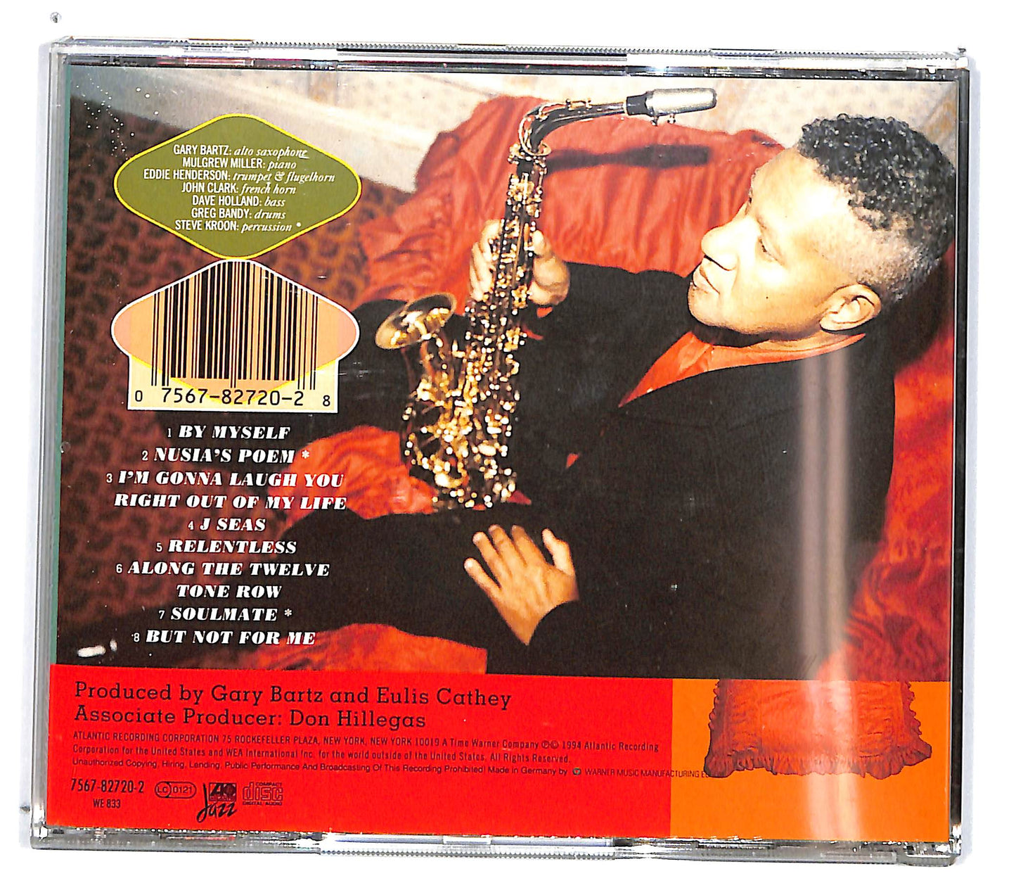 EBOND Gary Bartz - The Red And Orange Poems - Atlantic Jazz CD CD100910