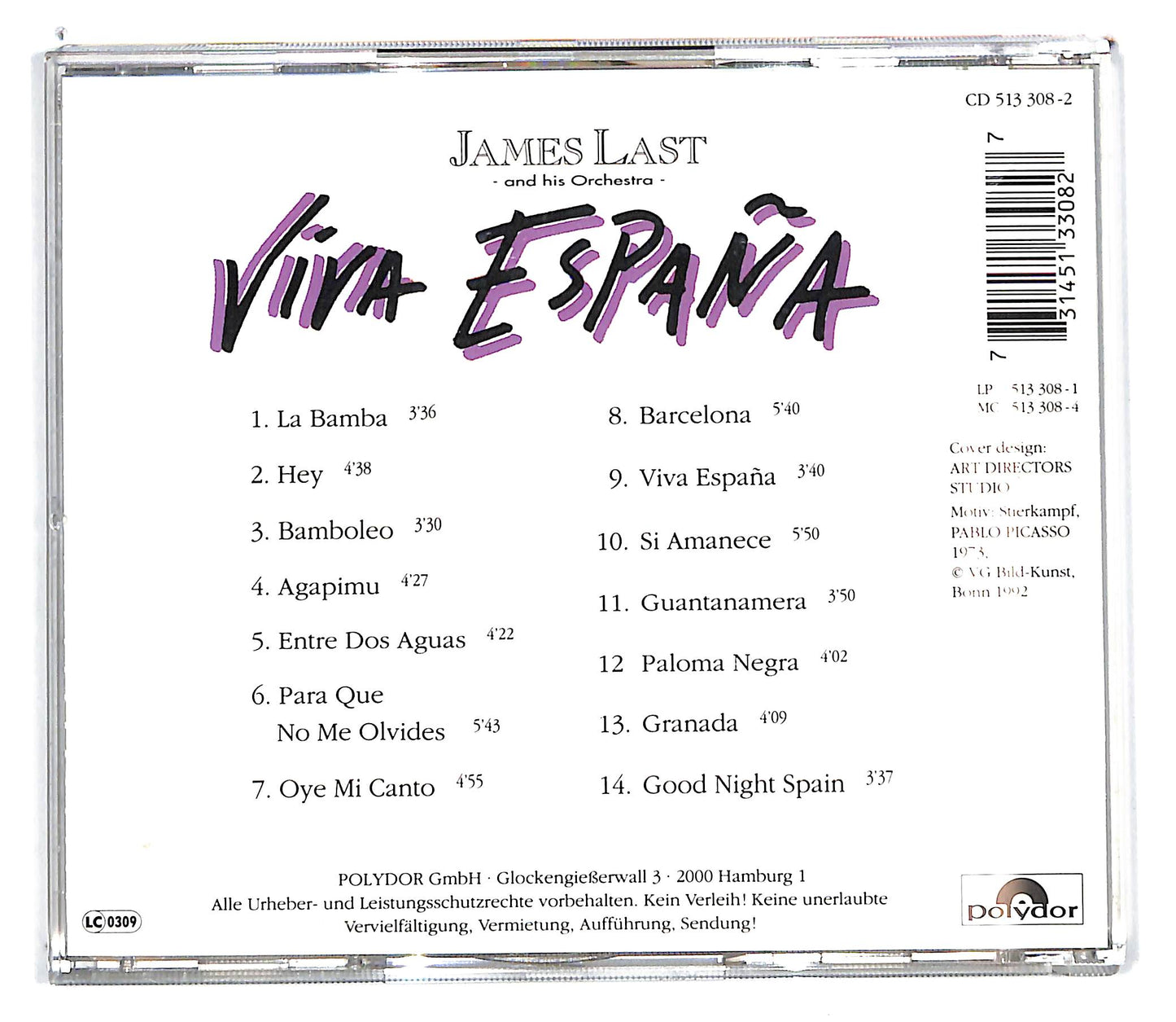 EBOND James Last And His Orchestra - Viva Espana CD CD100939