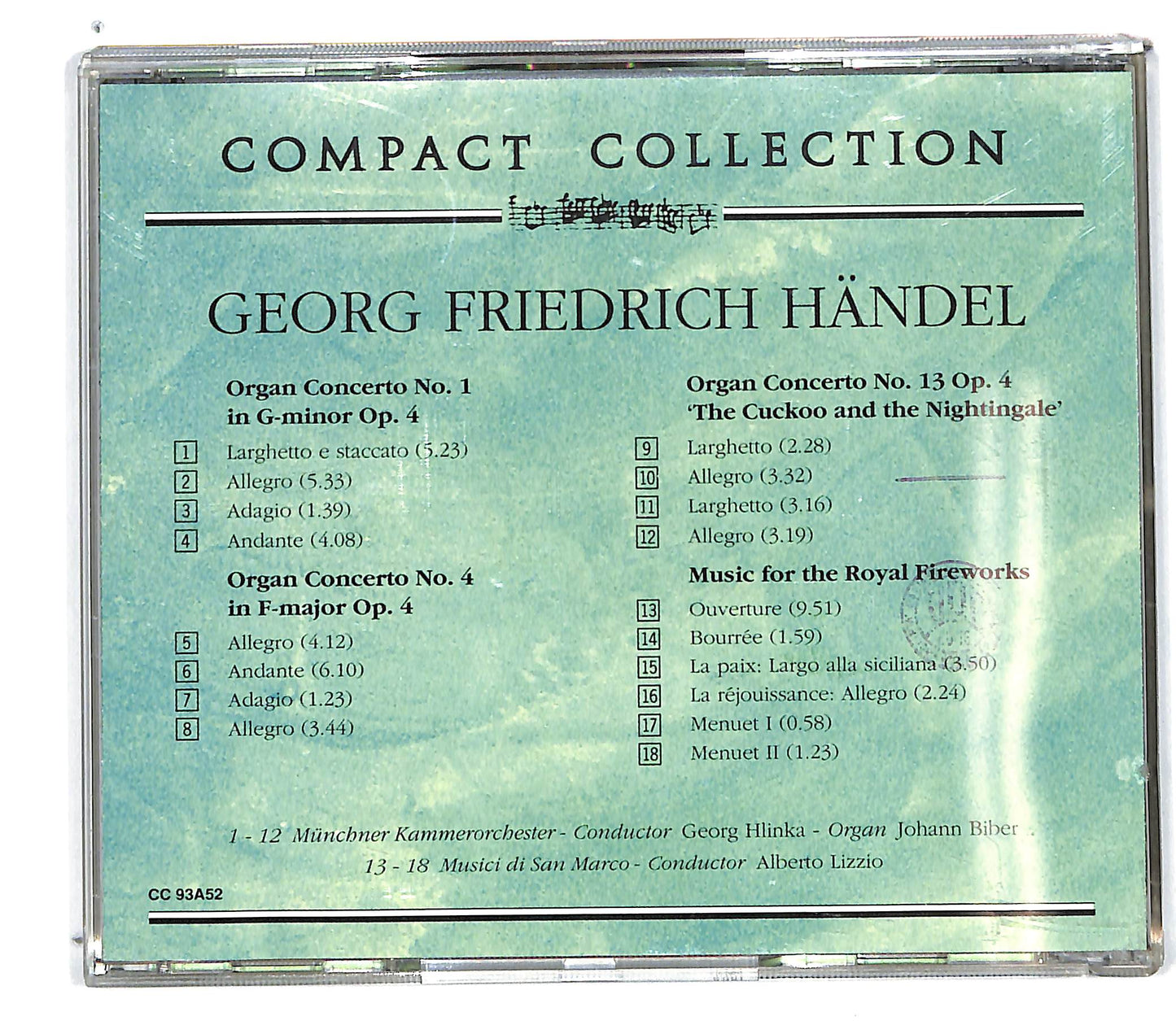 EBOND Handel - I Capolavori Concerti Per Organo E Orchestra CD CD100955