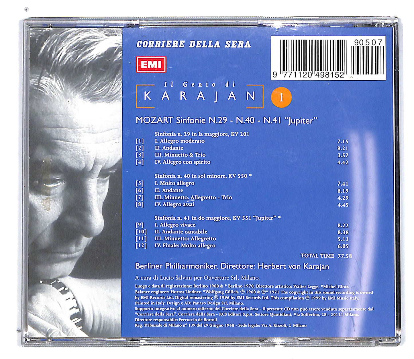 EBOND Il Genio di Karajan - Mozart Sinfonie N.29 - N.40 - N.41 Jupiter CD CD101005