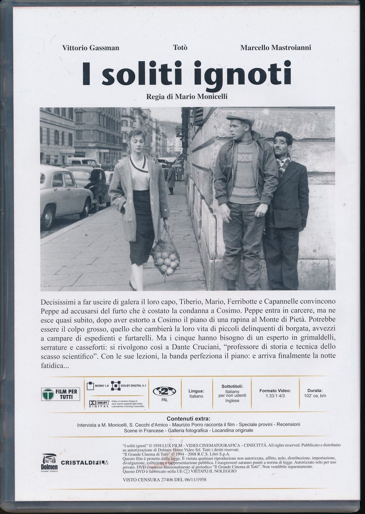 EBOND I Soliti Ignoti - Collezione Oro + booklet DVD D037044