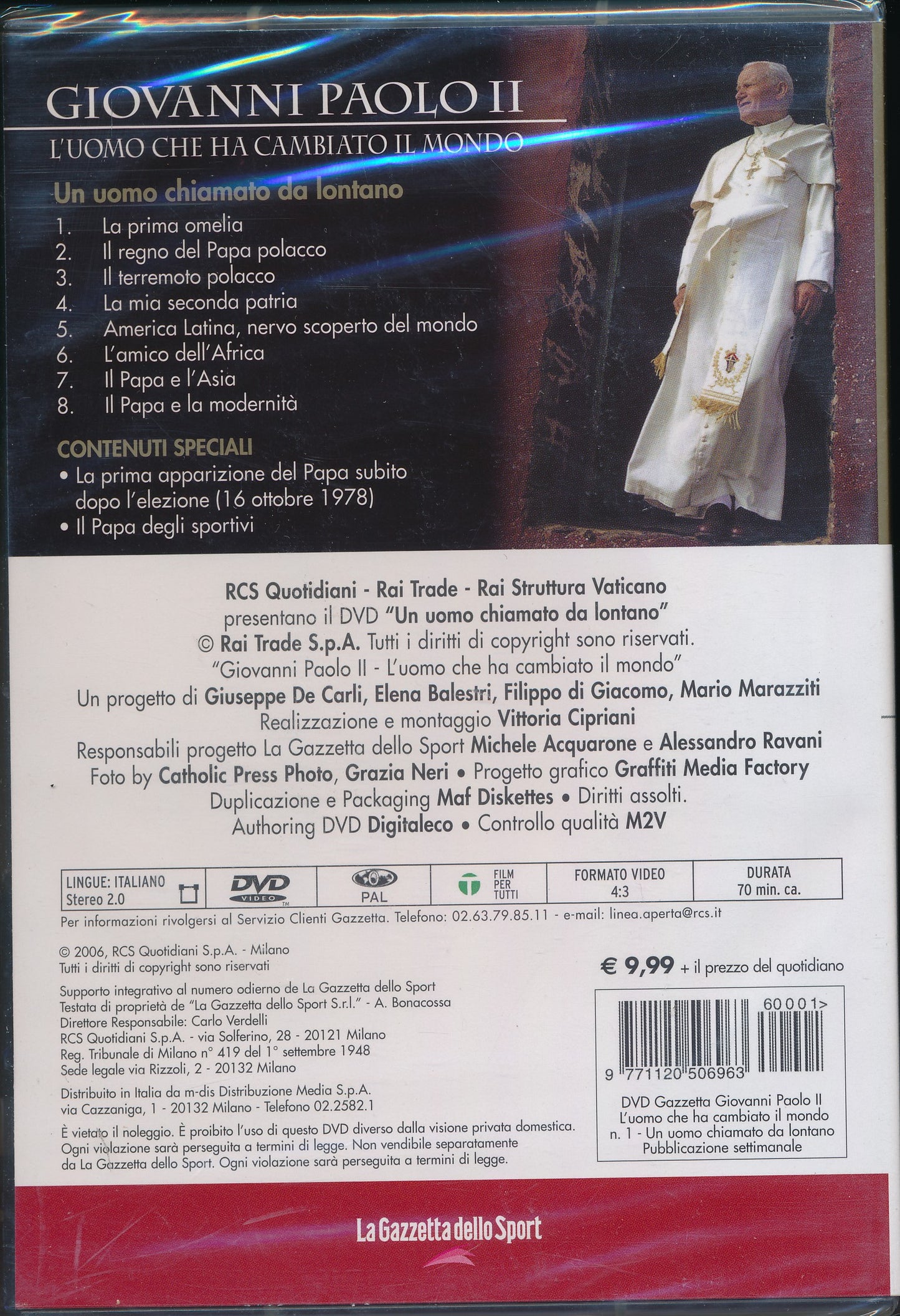 EBOND Un Uomo Chiamato da Lontano, Vol.1 Giovanni Paolo II L'Uomo che ha cambiato il Mondo DVD D043178