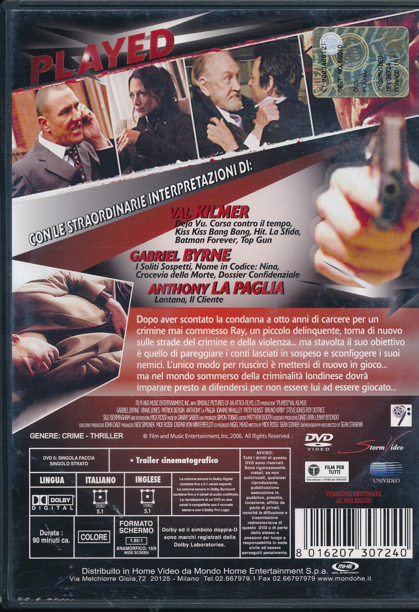 EBOND Played - Se non giochi muori - Ex Noleggio BLURAY D046030