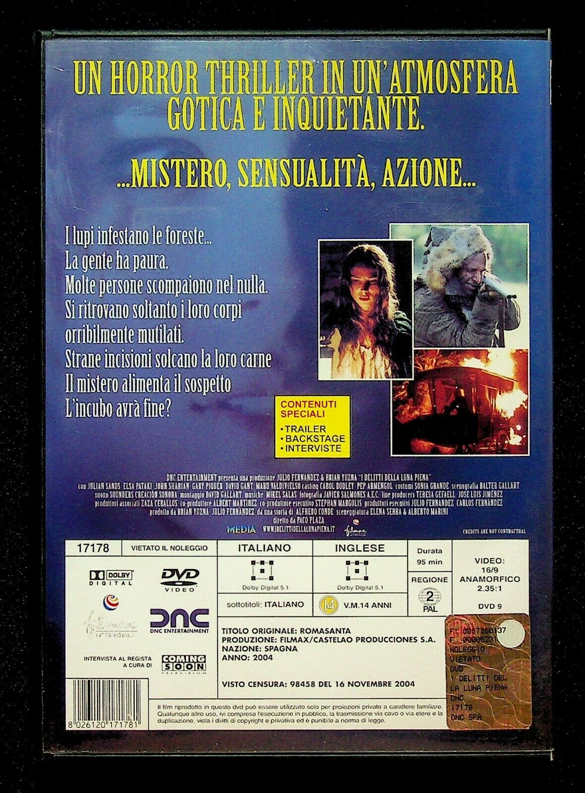 EBOND I Delitti Della Luna Piena Dvd D226015