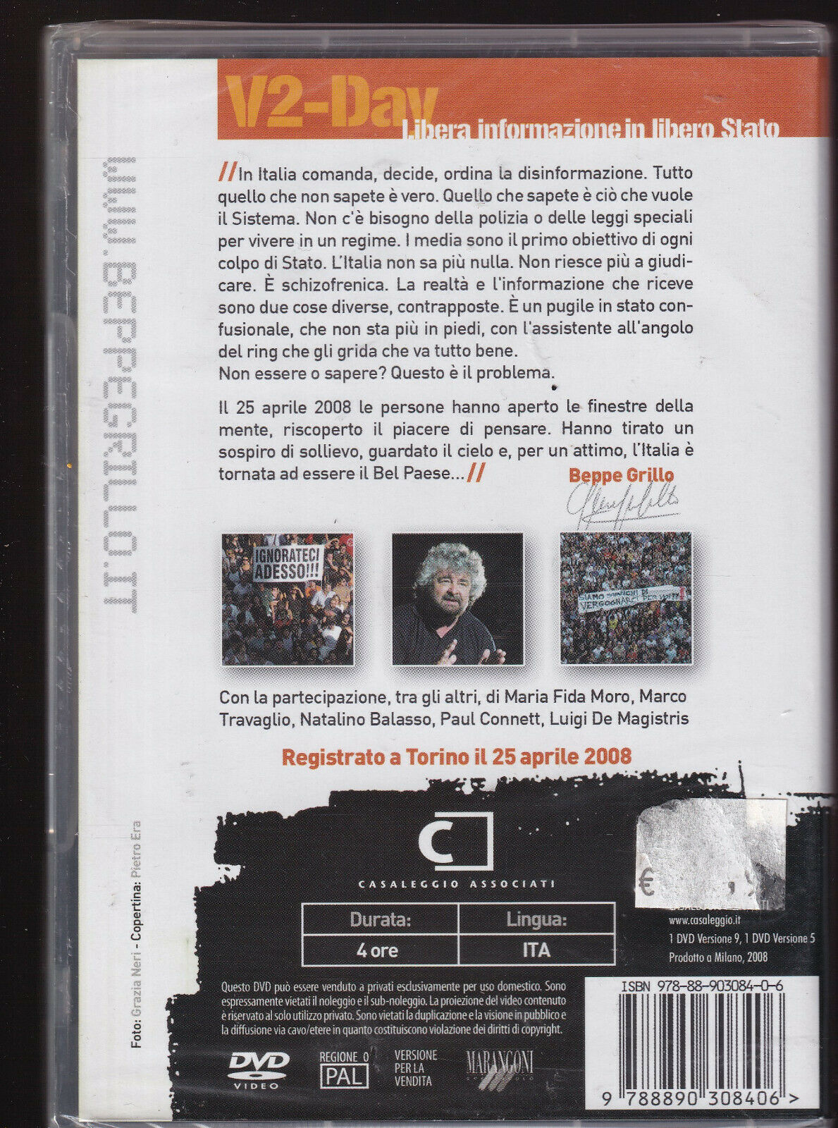 EBOND V2 Day Beppe Grillo DVD D309005