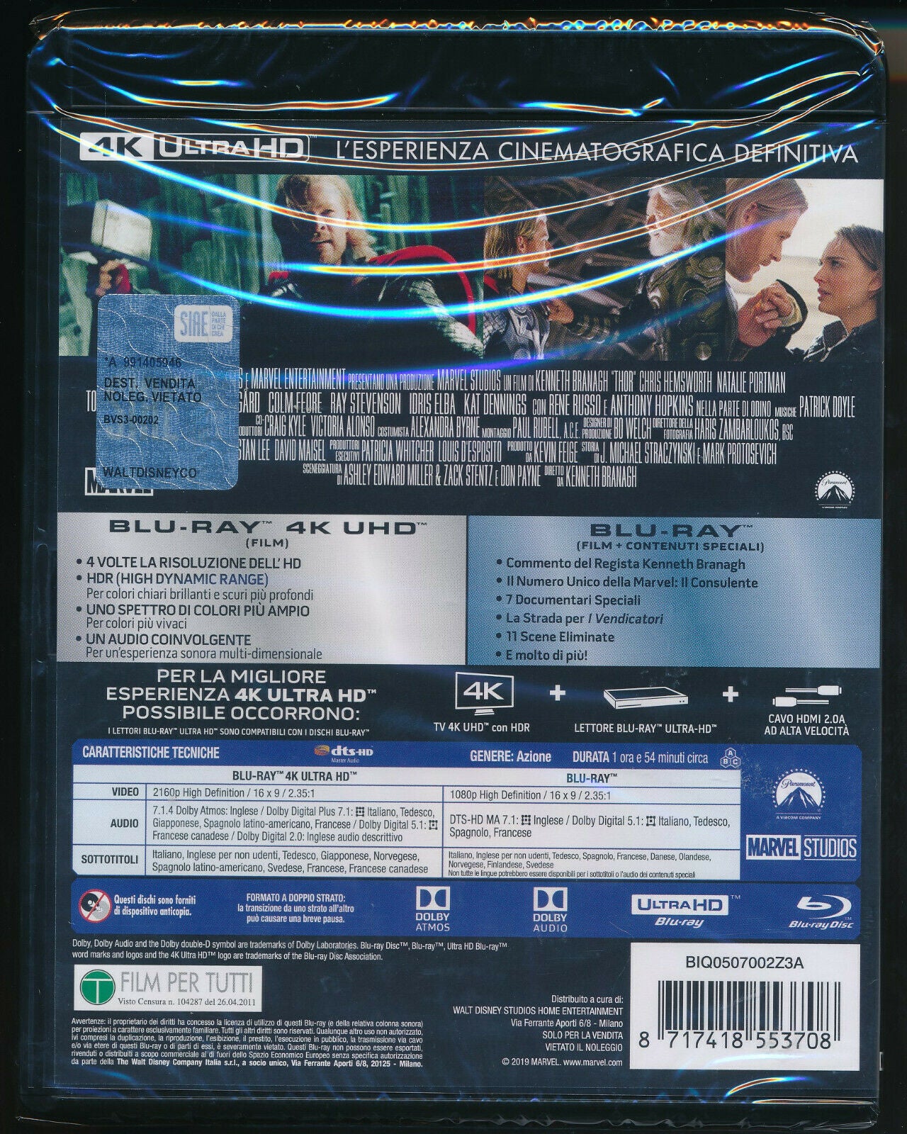 EBOND Thor 4k Ultra Hd + BLURAY D332004