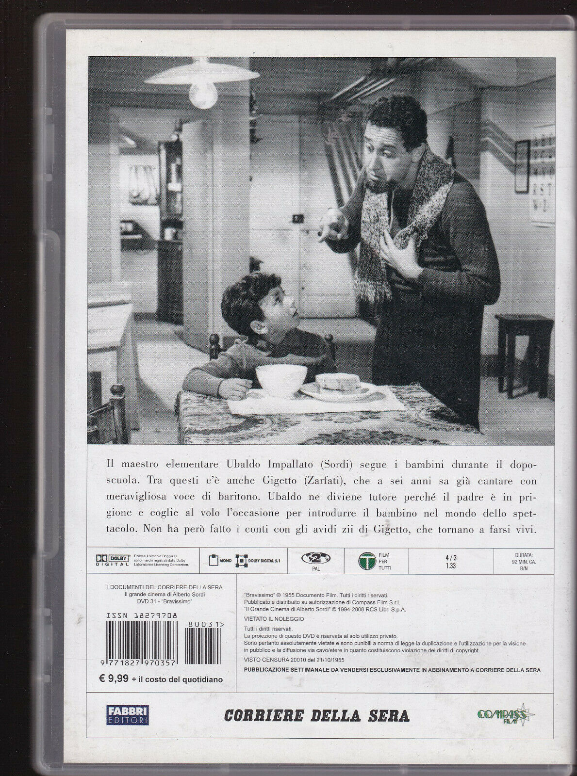 EBOND Bravissimo DVD Editoriale Corriere D346007