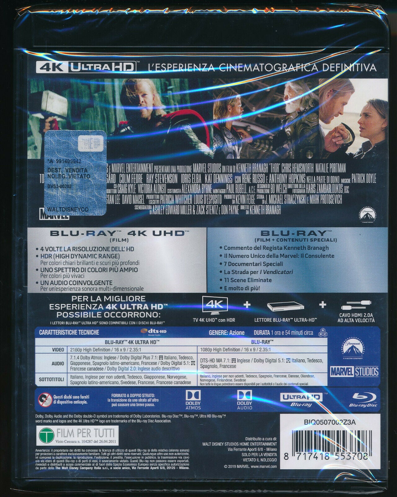 EBOND Thor 4k Ultra Hd + BLURAY D360006