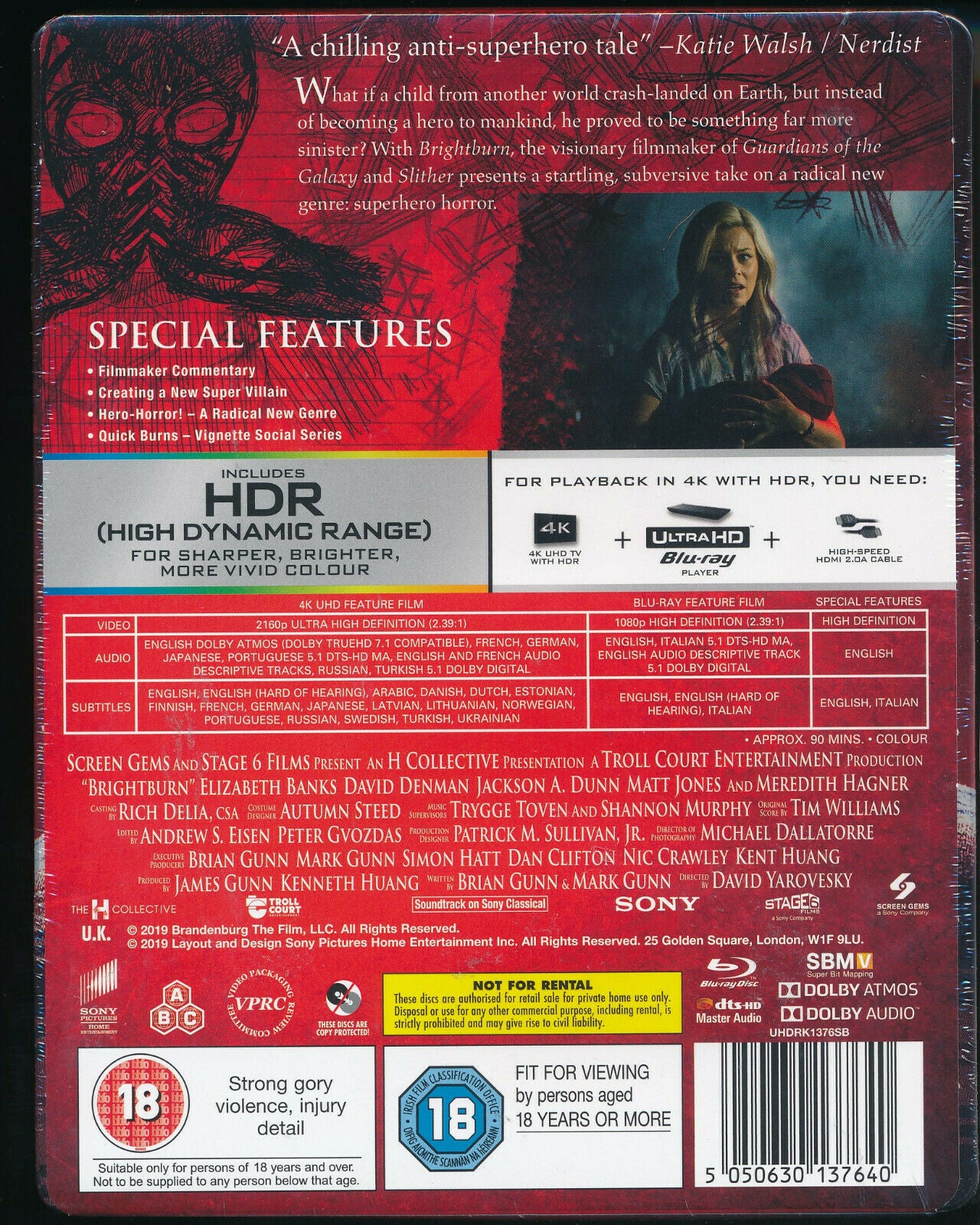 EBOND Brightburn 4k Ultra Hd + BLURAY D401014