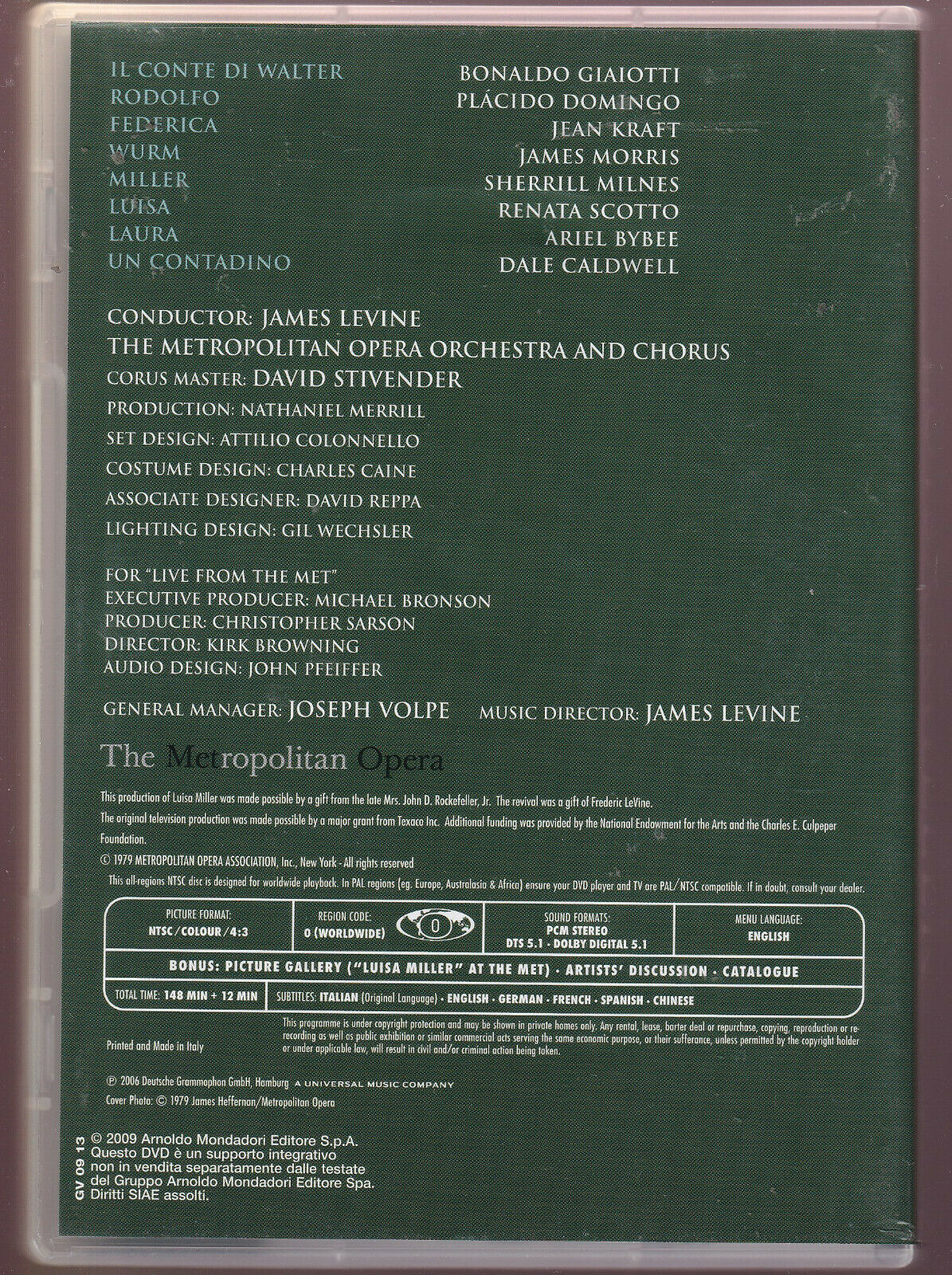 EBOND Luisa Miller-giuseppe Verdi Collection DVD Editoriale D417001