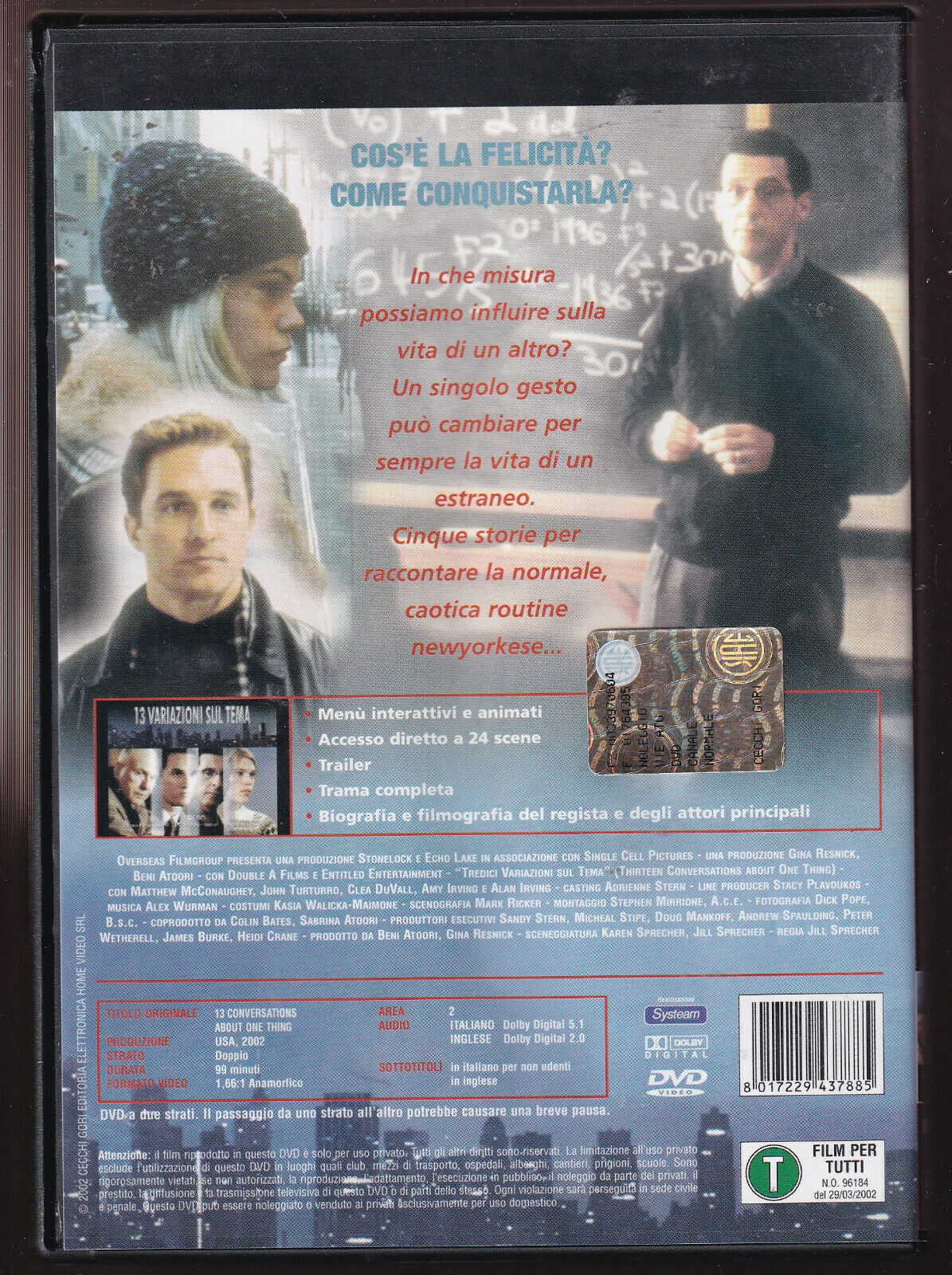 EBOND Tredici Variazioni Sul Tema DVD Ex Noleggio D420014