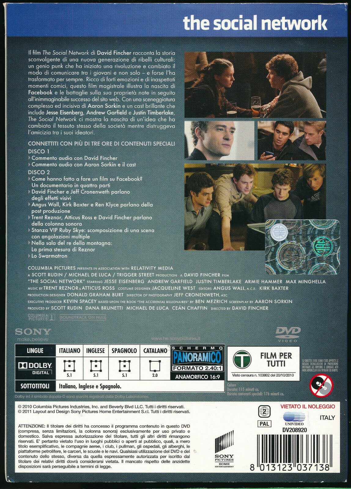 EBOND The Social Network DVD D428003