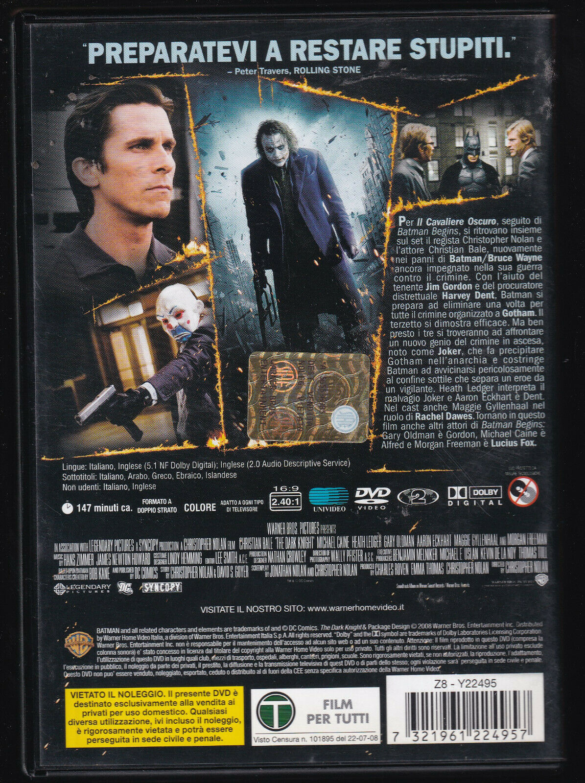 EBOND Il Cavaliere Oscuro DVD D431006