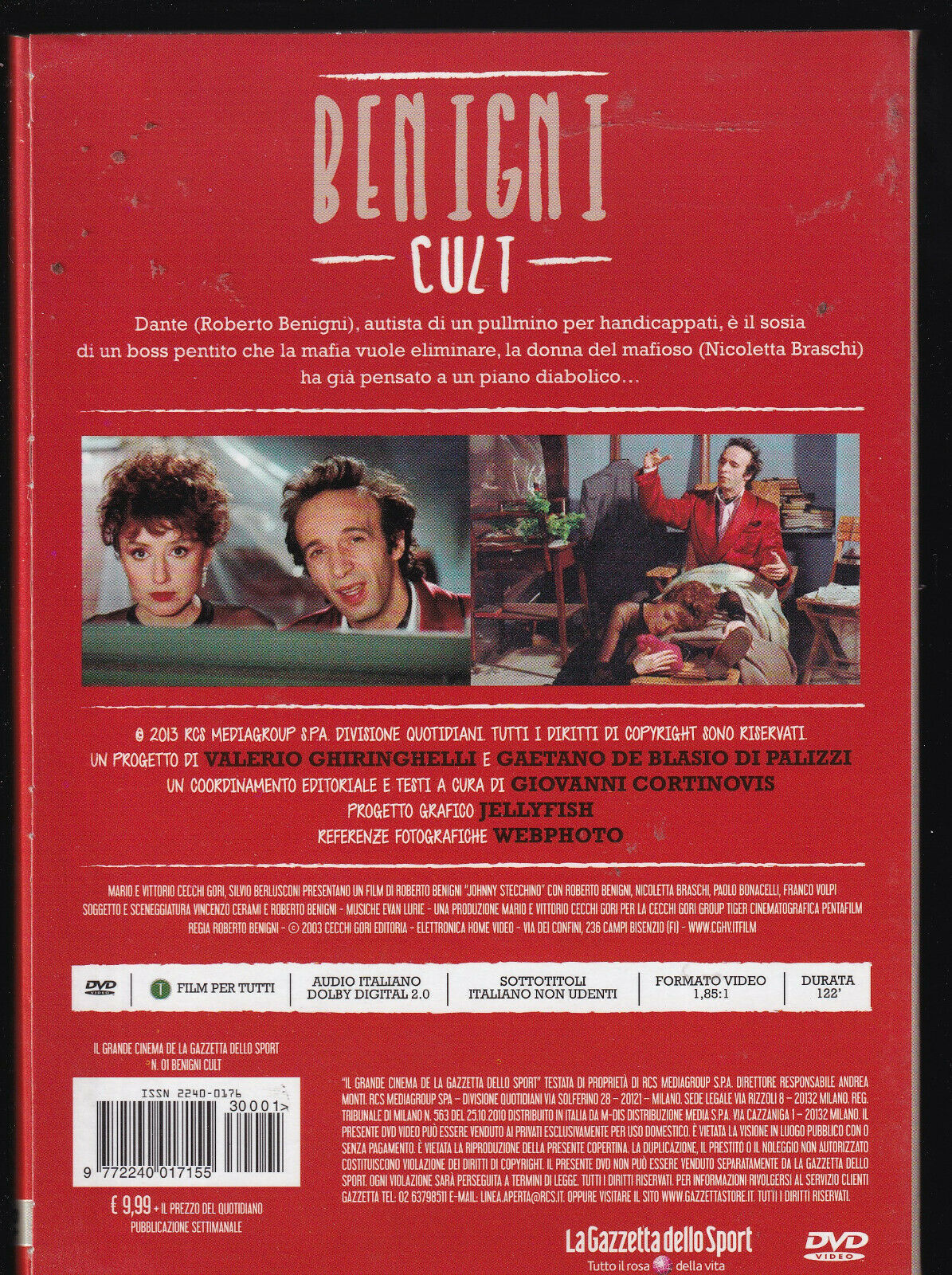 EBOND Johnny Stecchino DVD Editoriale Gazzetta Dello Sport D431011