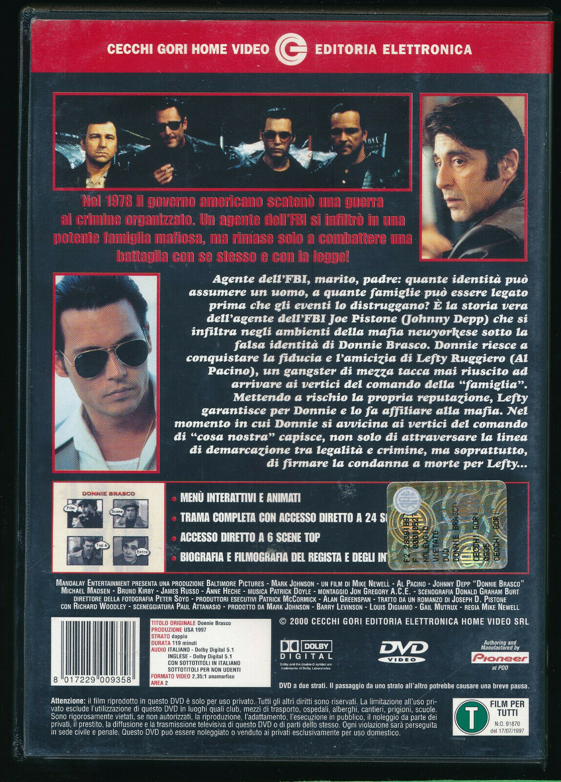 EBOND Donnie Brasco DVD D432005