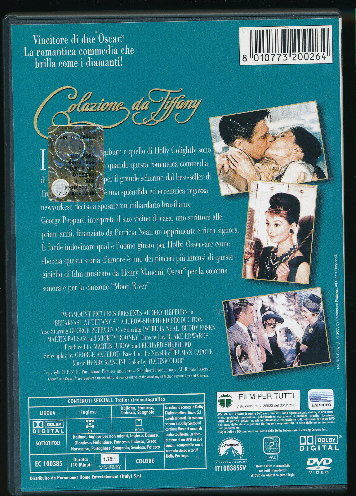EBOND Colazione Da Tiffany DVD D434007