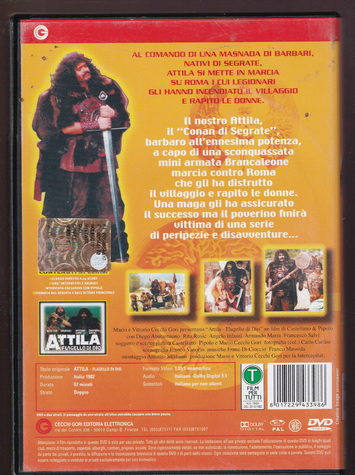 EBOND Attila Flagello Di Dio DVD D435002