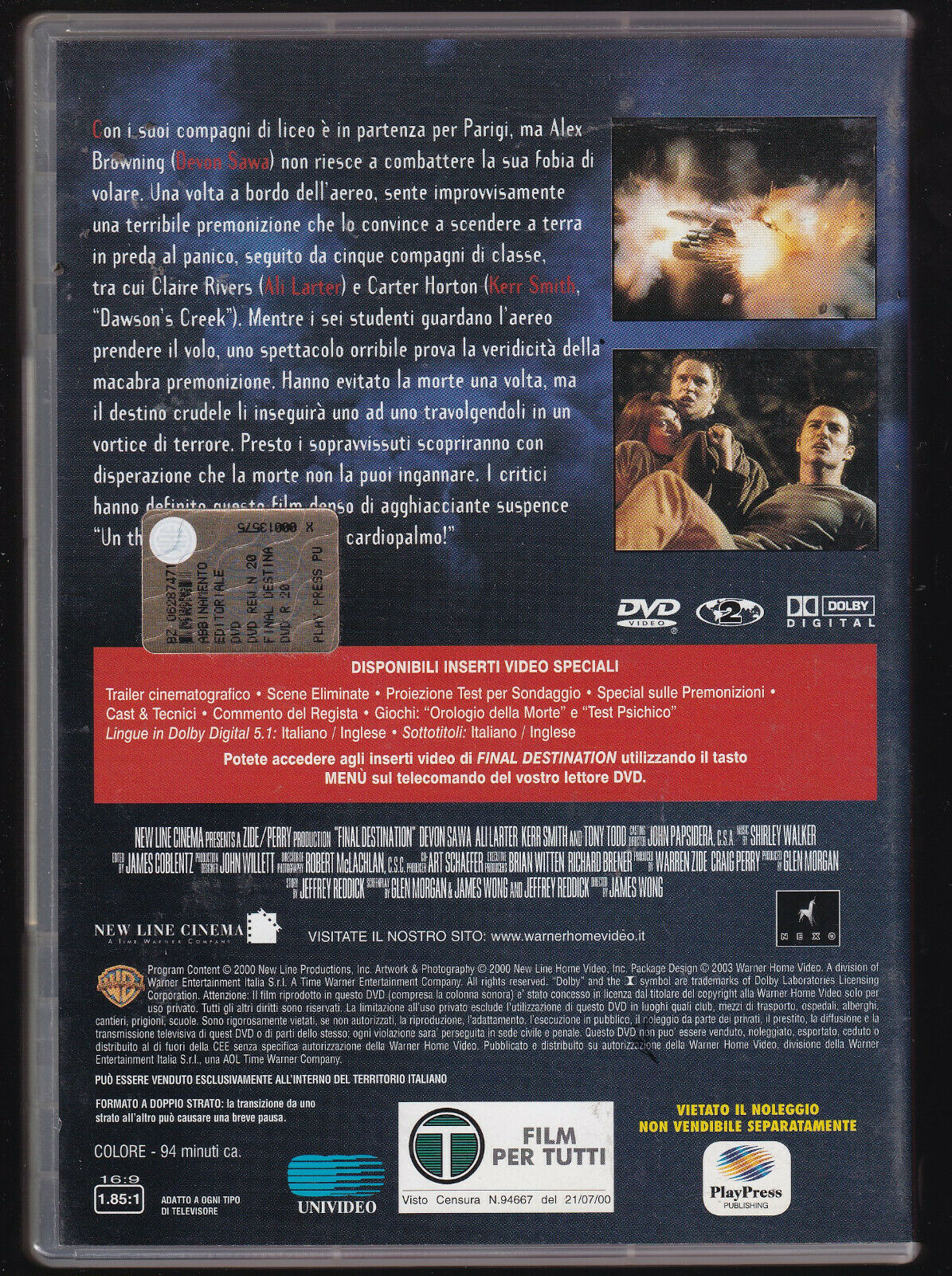EBOND Final Destination DVD D440014