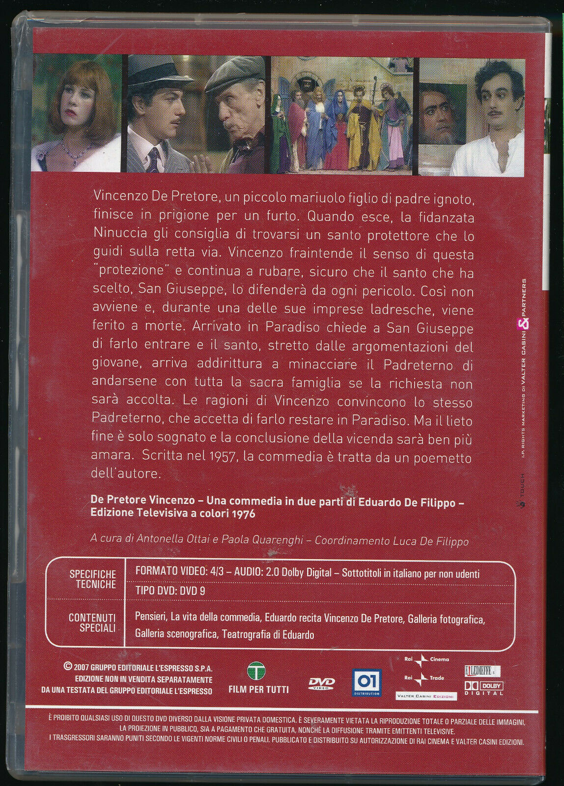 EBOND Le Commedie Di Eduardo De Pretore Vincenzo DVD Editoriale D444003