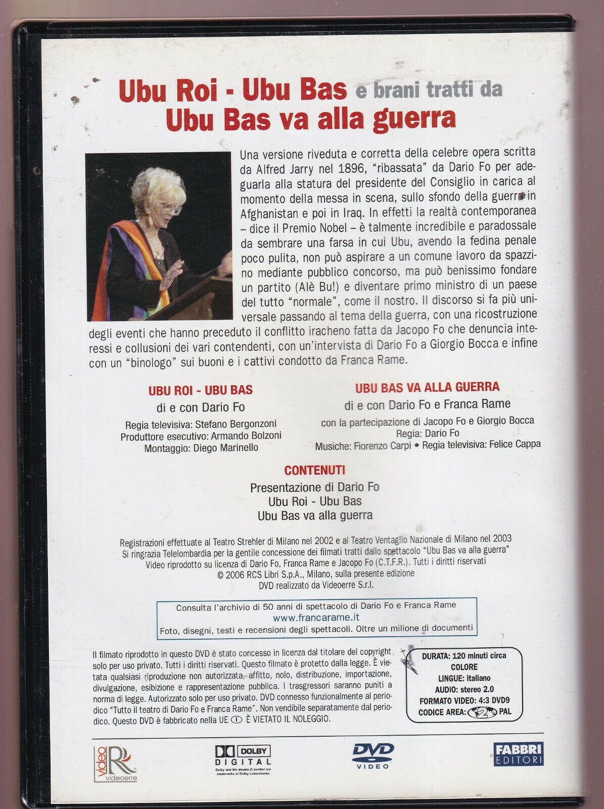 EBOND Dario Fo e Franca Rame: Ubi Roi Ubi Bas DVD D450005