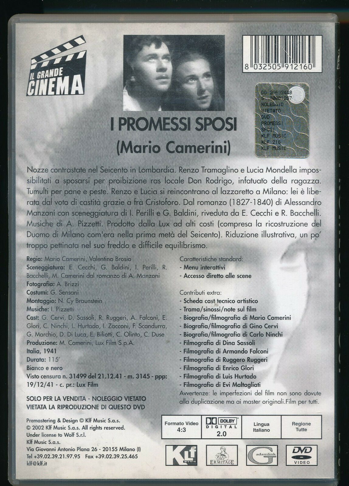 EBOND I Promessi Sposi DVD D465013