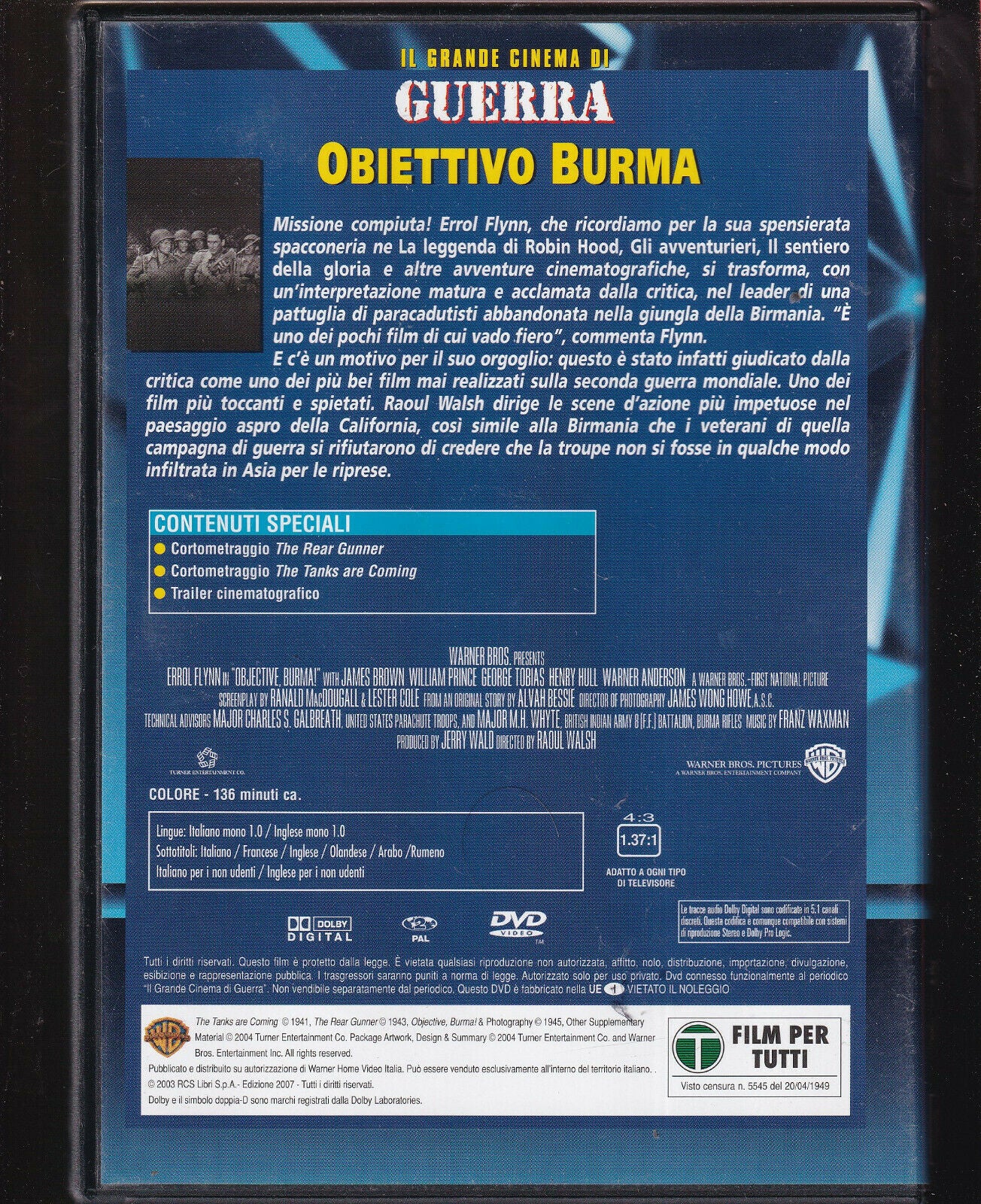 EBOND Obiettivo Burma DVD Editoriale Grande Cinema Di Guerra D507010