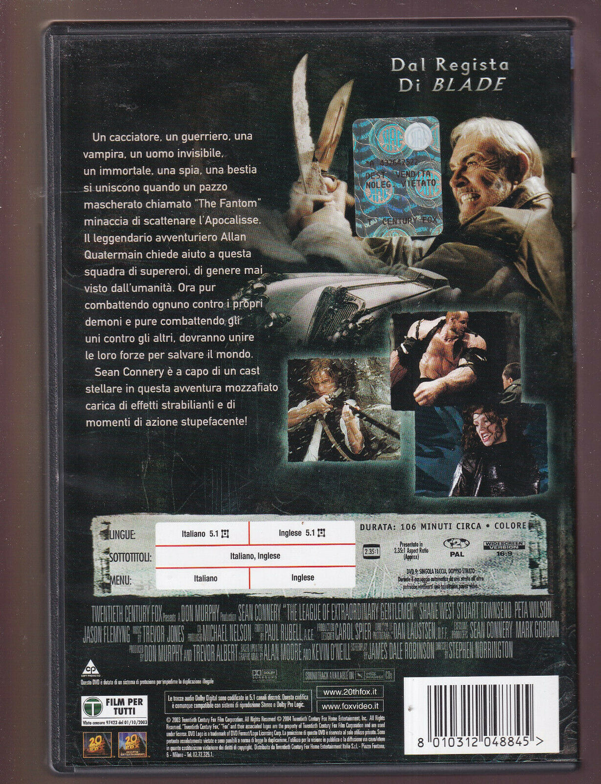 EBOND La Leggenda Degli Uomini Straordinari DVD D552207 D522207