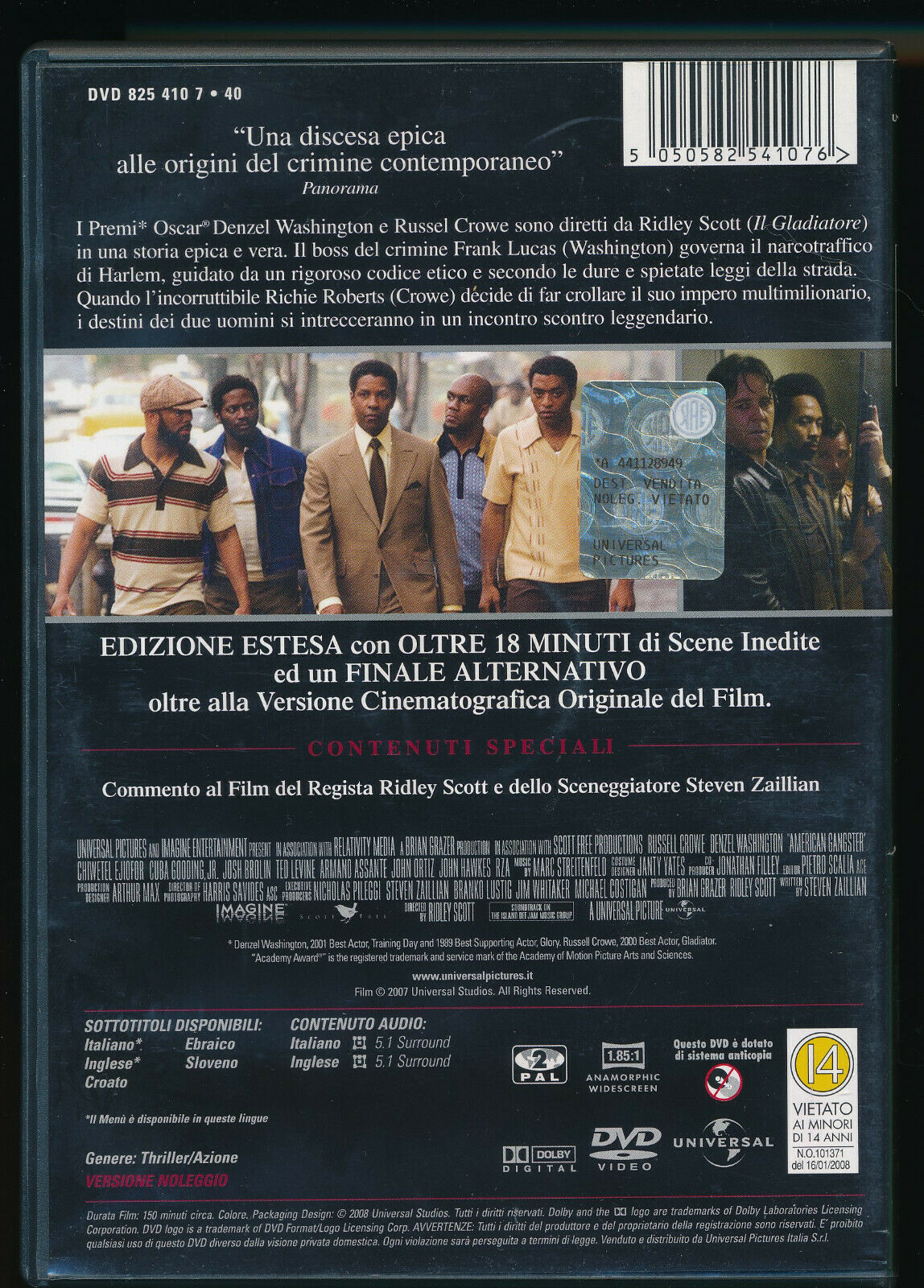 EBOND American Gangster DVD Ex Noleggio D524007