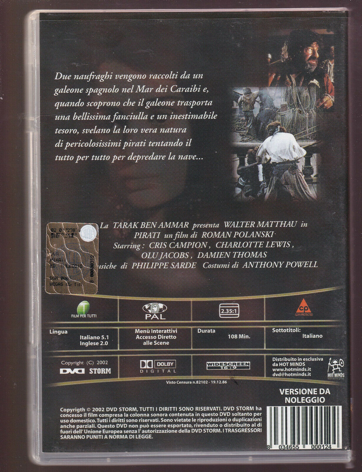 EBOND Pirati DVD Ex Noleggio D549012