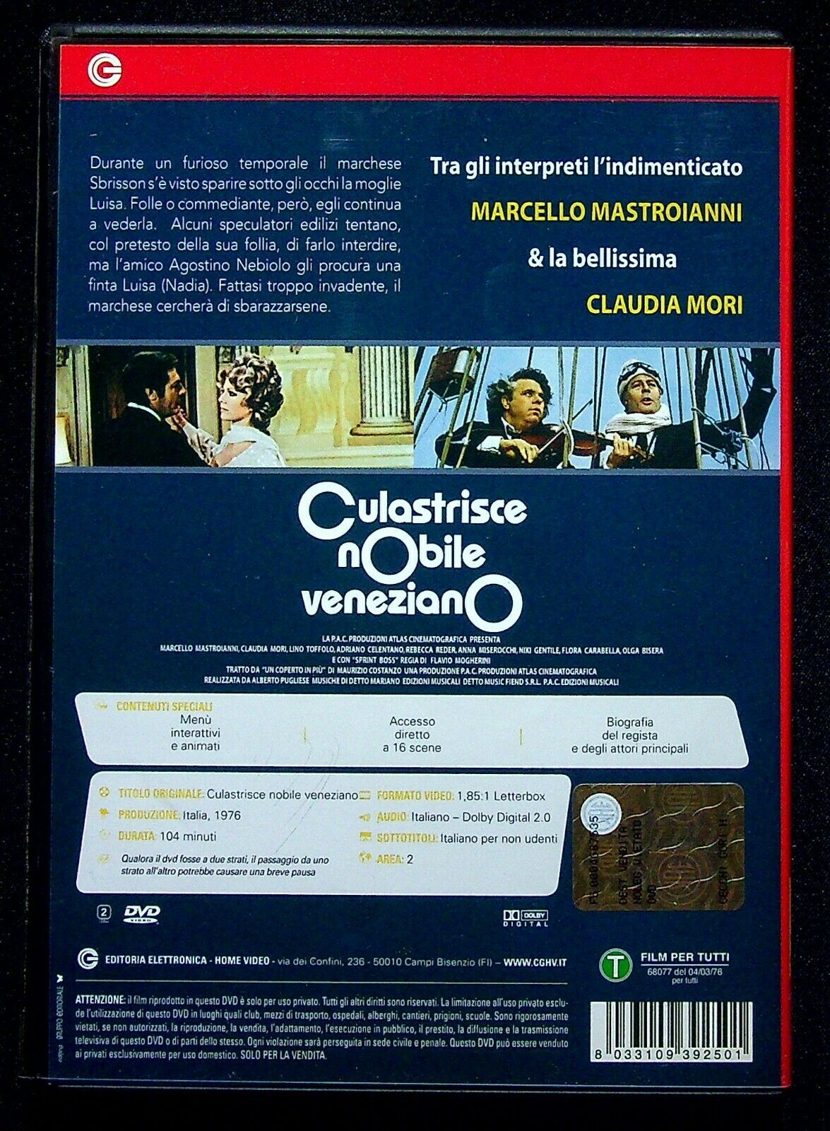 EBOND Culastrisce Nobile Veneziano DVD D553109