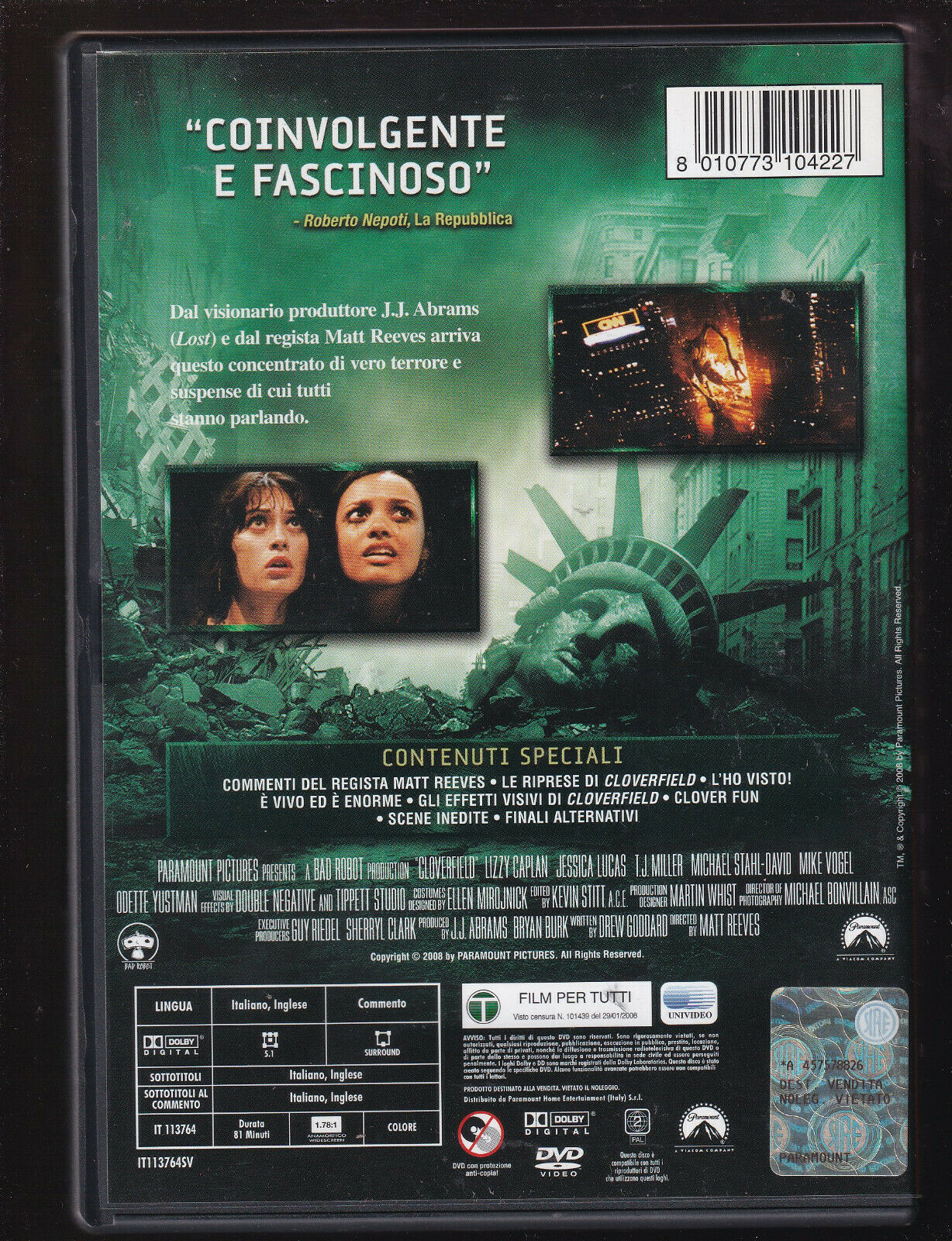 EBOND Cloverfield DVD D553457