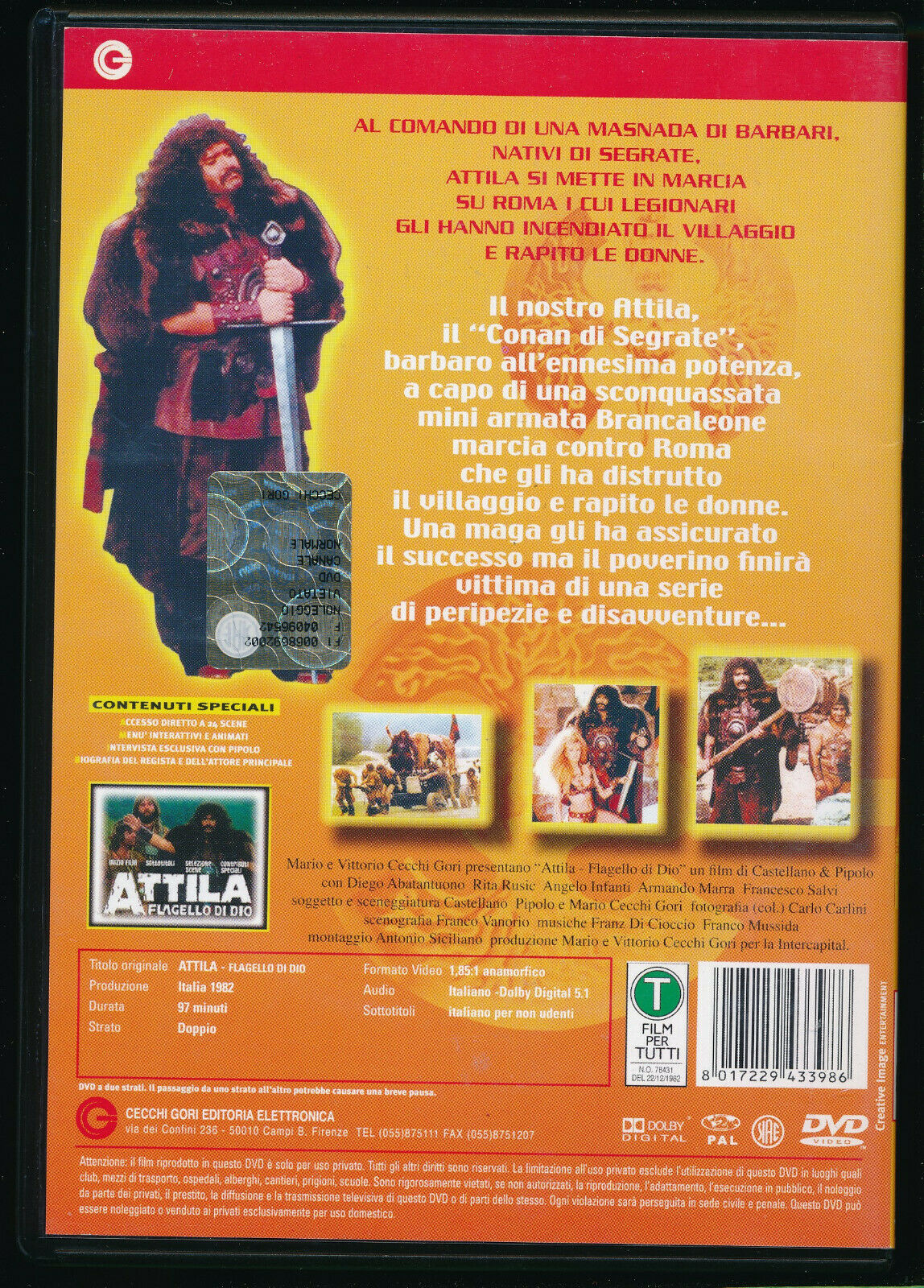 EBOND Attila Flagello Di Dio DVD D553719