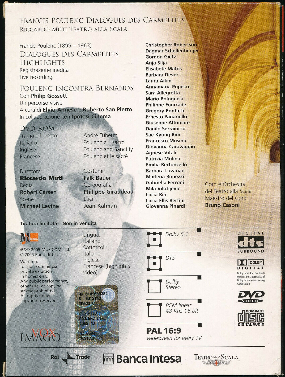 EBOND Francis Poulenc Dialogues Des Carmelites Riccardo Muti DVD D553925