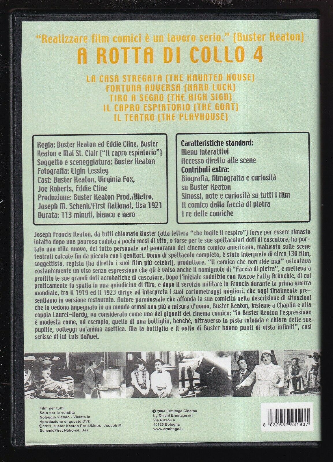 EBOND A Rotta Di Collo Buster Keaton Vol. 4 (1921) DVD D554704