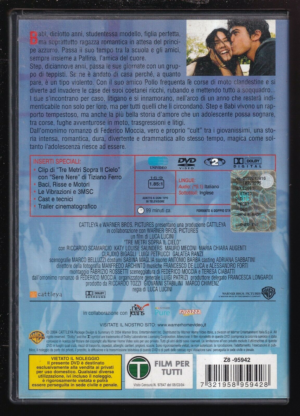 EBOND Tre Metri Sopra Il Cielo 3msc DVD D554812