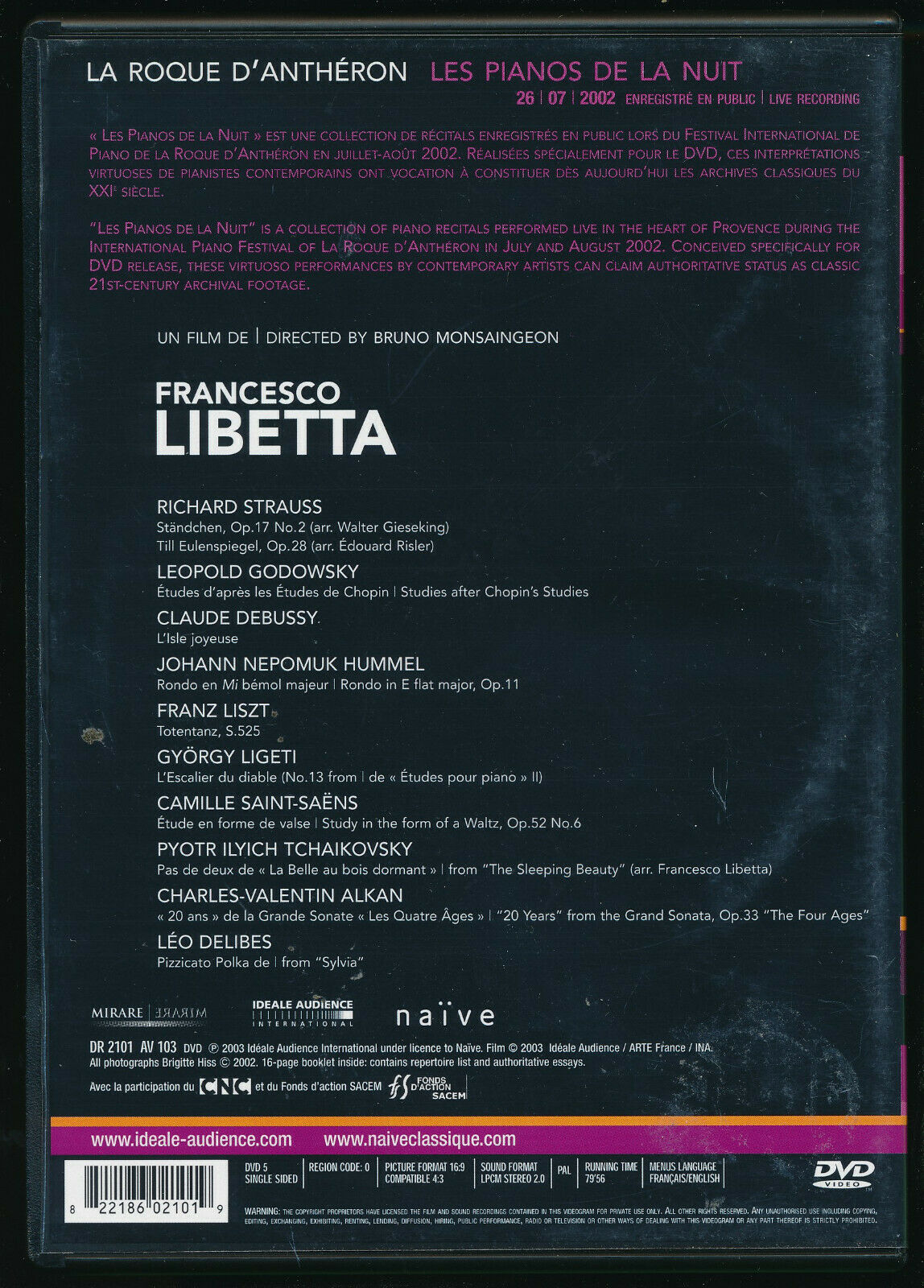 EBOND Franceso Libetta: Les Pianos De La Nuit DVD D555159