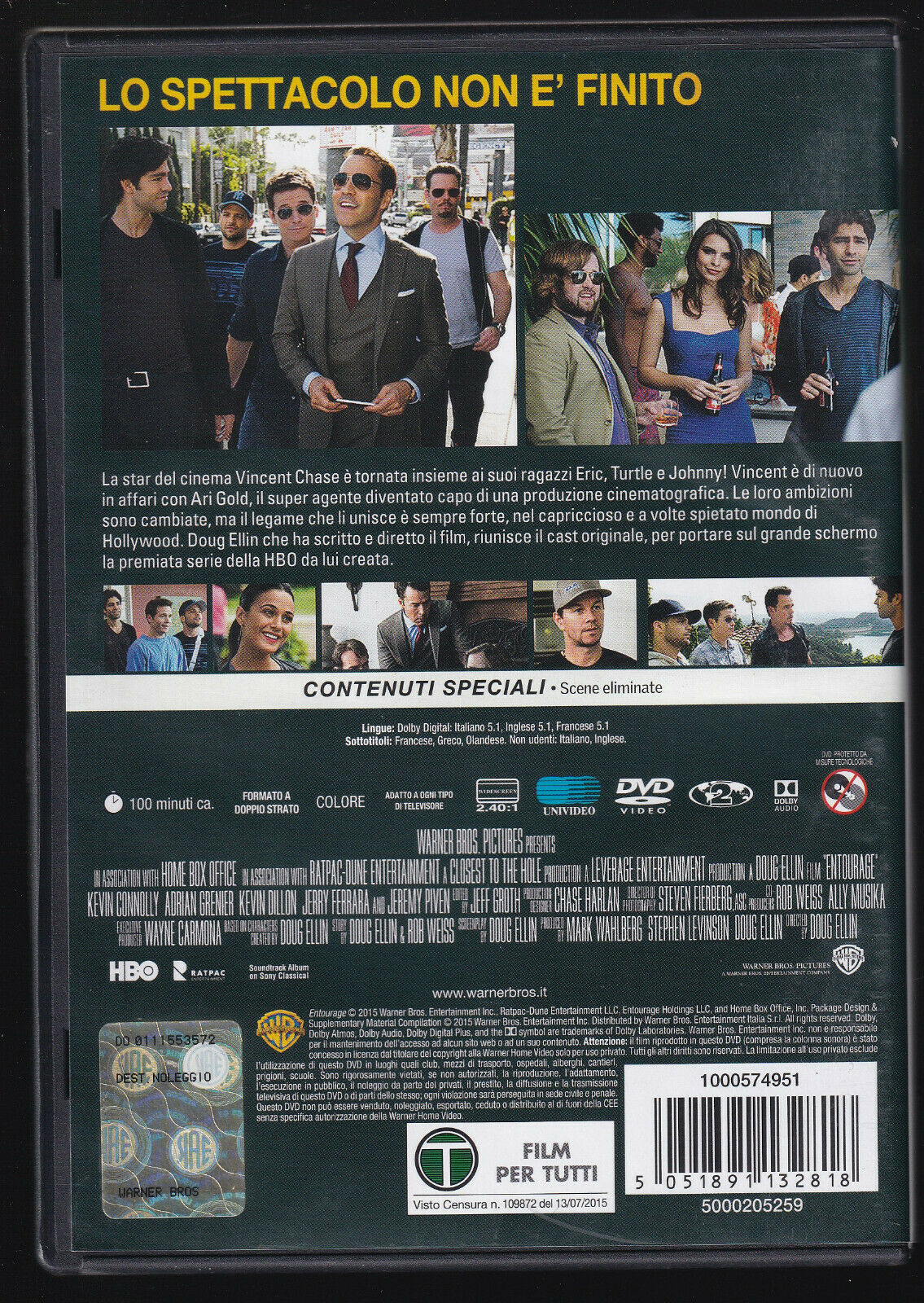 EBOND Entourage DVD Ex Noleggio D555241