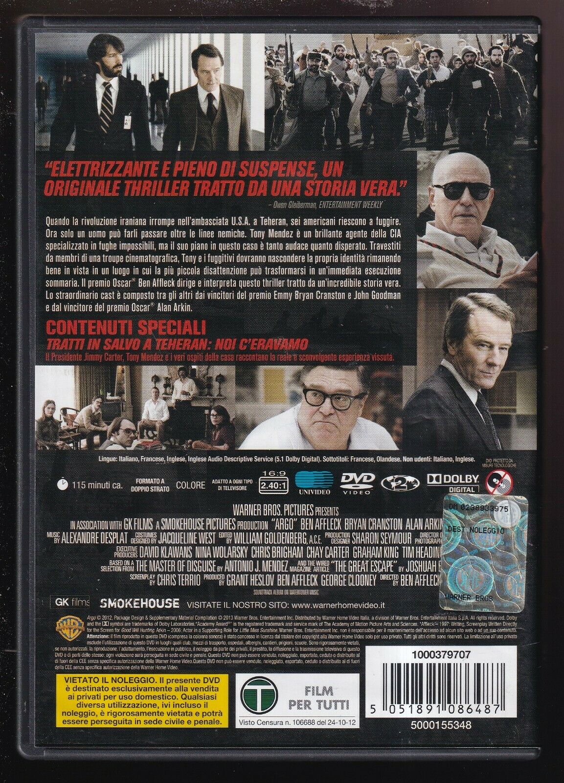 EBOND Argo - Ben Affleck DVD D555509