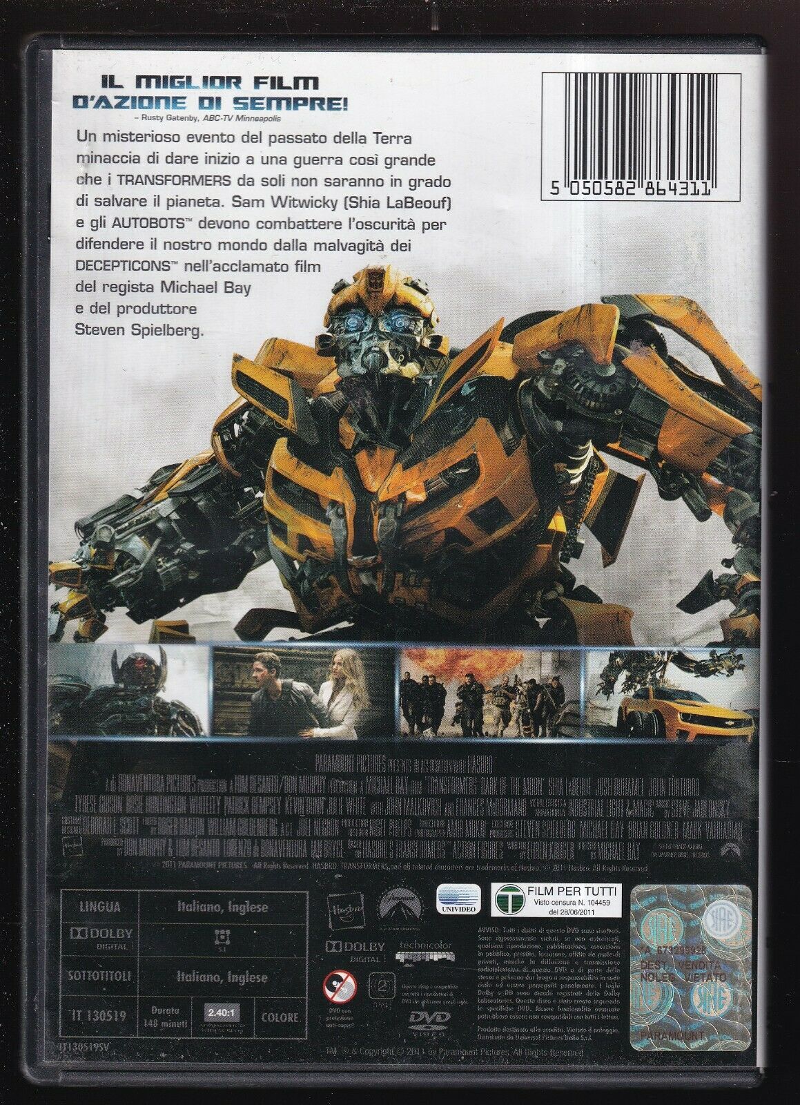 EBOND Transformers 3 DVD D556032