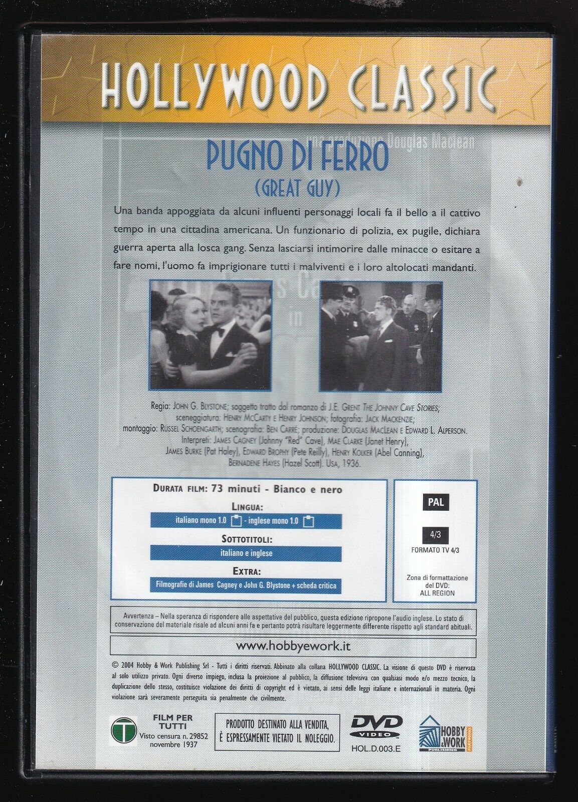 EBOND Pugno Di Ferro DVD Editoriale D556124