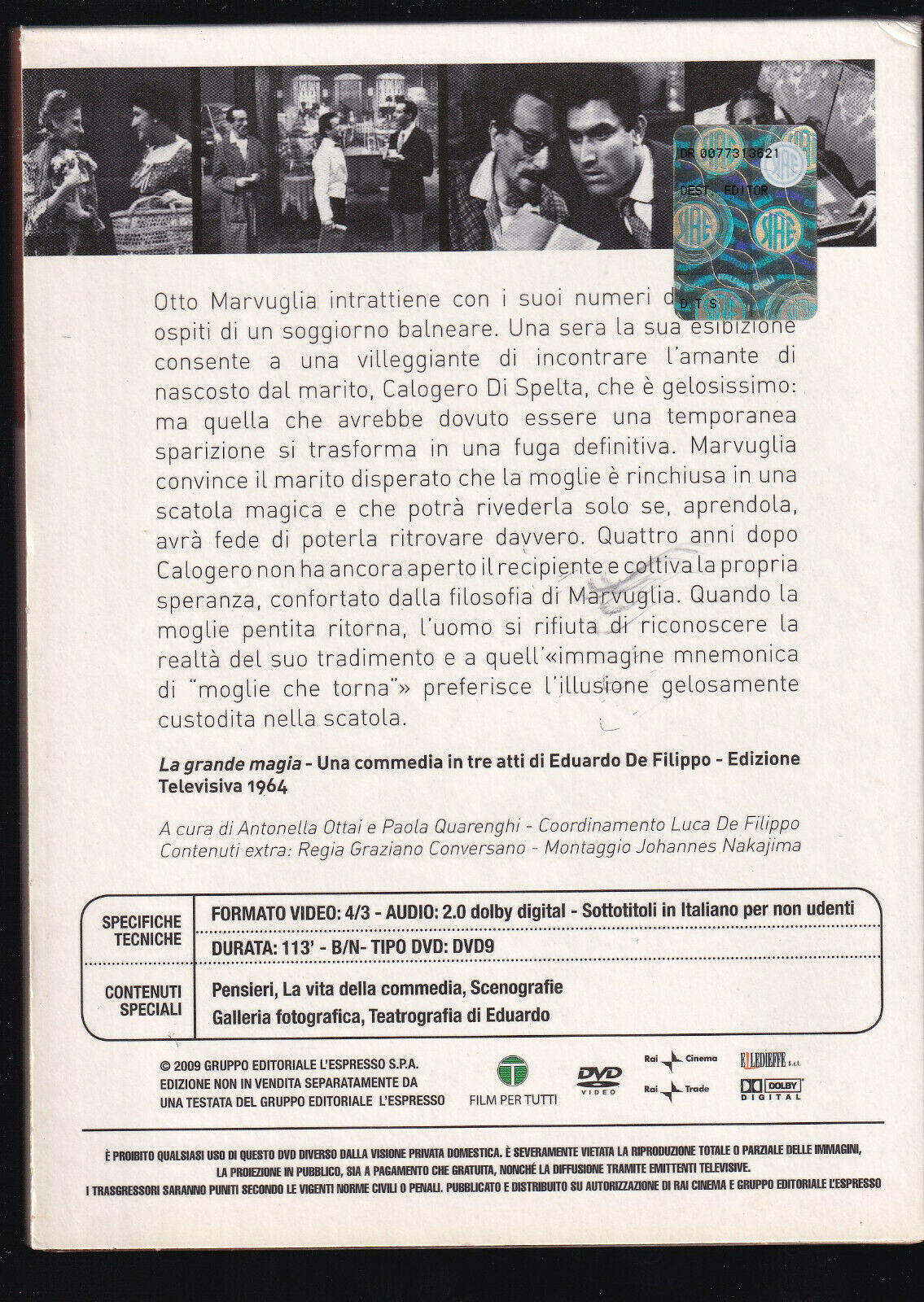 EBOND Le Commedie Di Eduardo La Grande Magia DVD D556256