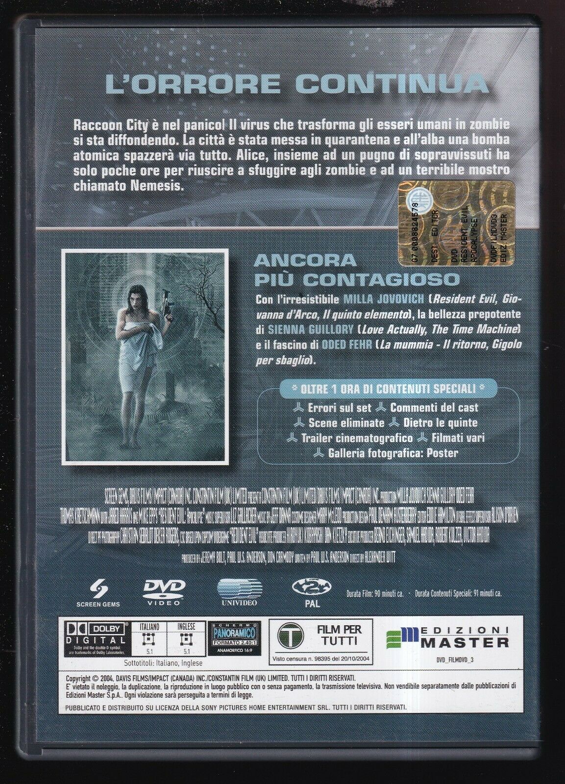 EBOND Resident Evil - Apocalypse DVD Editoriale D556652