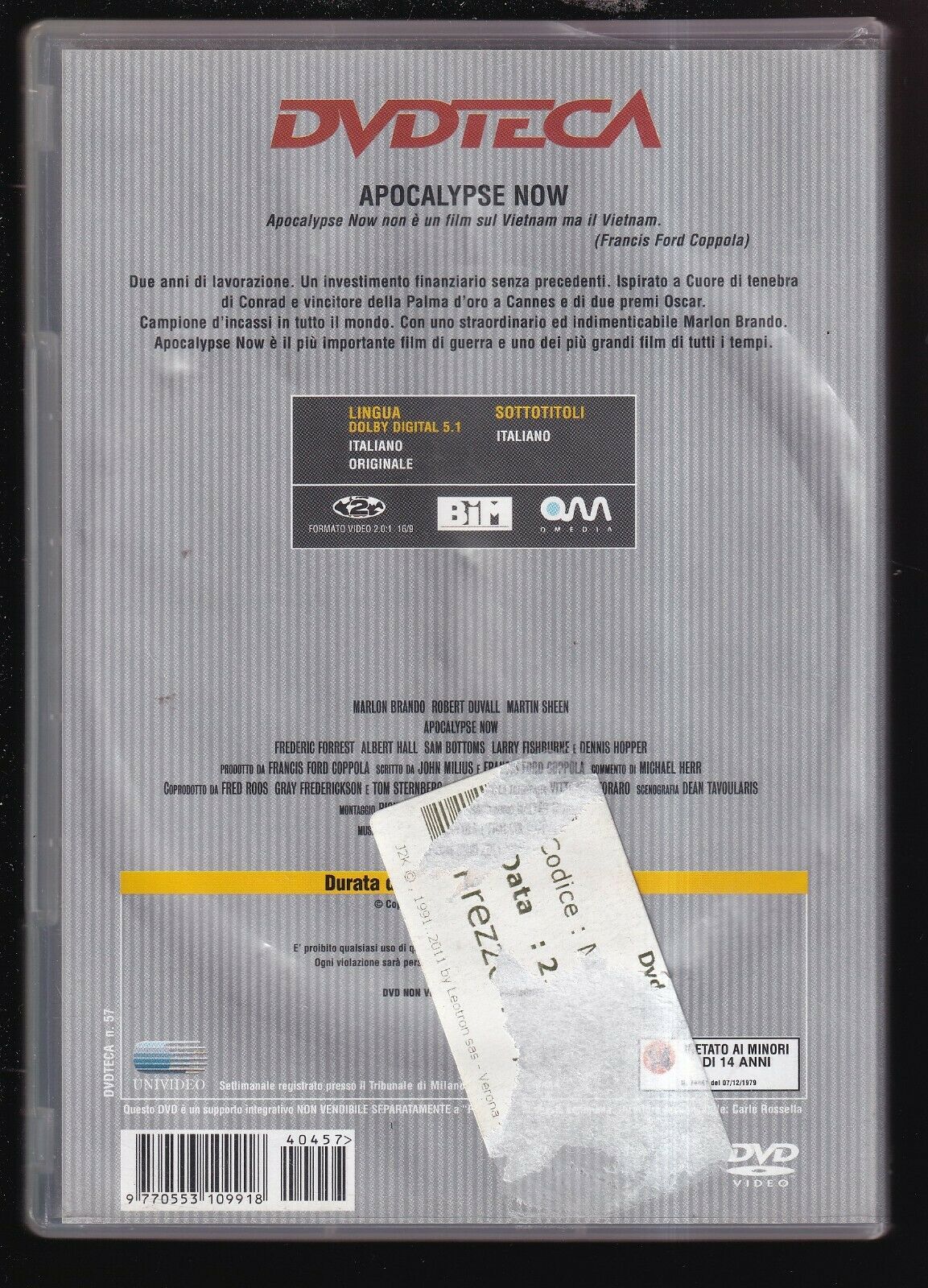 EBOND Apocalypse Now DVD Editoriale DVDteca D556658