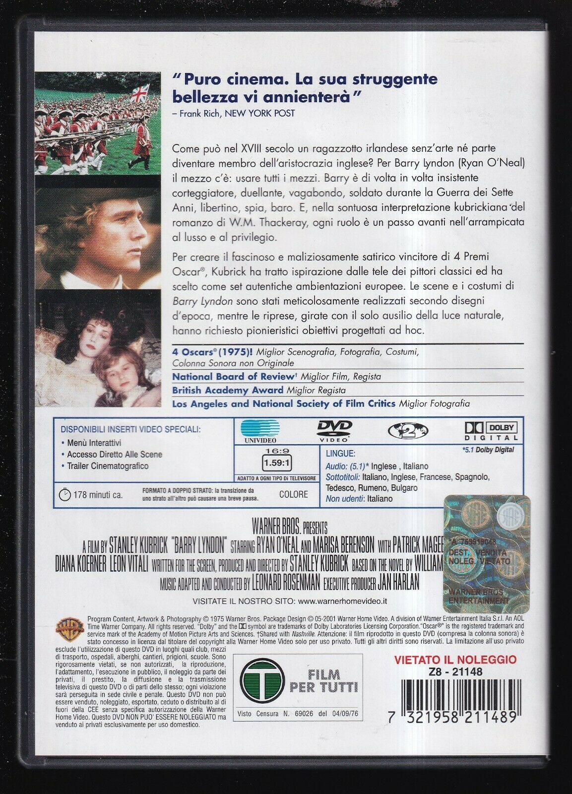 EBOND Barry Lyndon DVD D556756