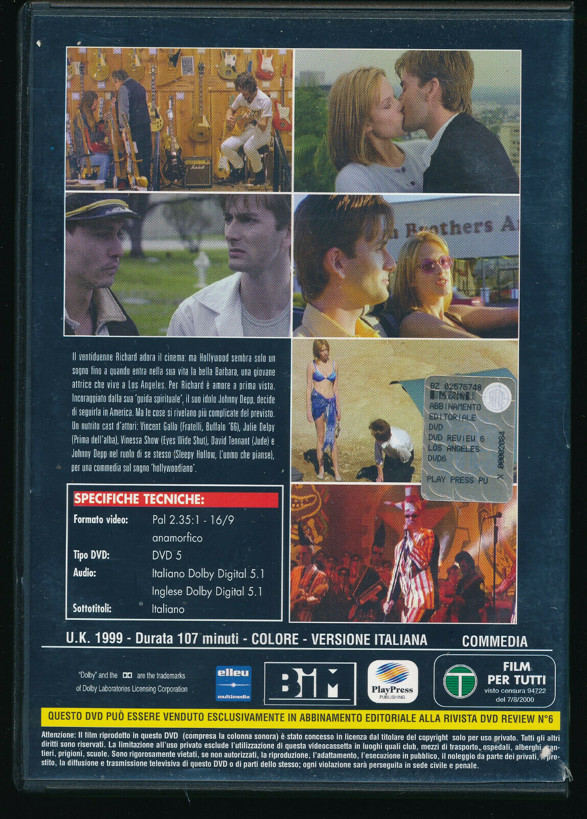 EBOND Los Angeles Senza Meta DVD Editoriale D557032