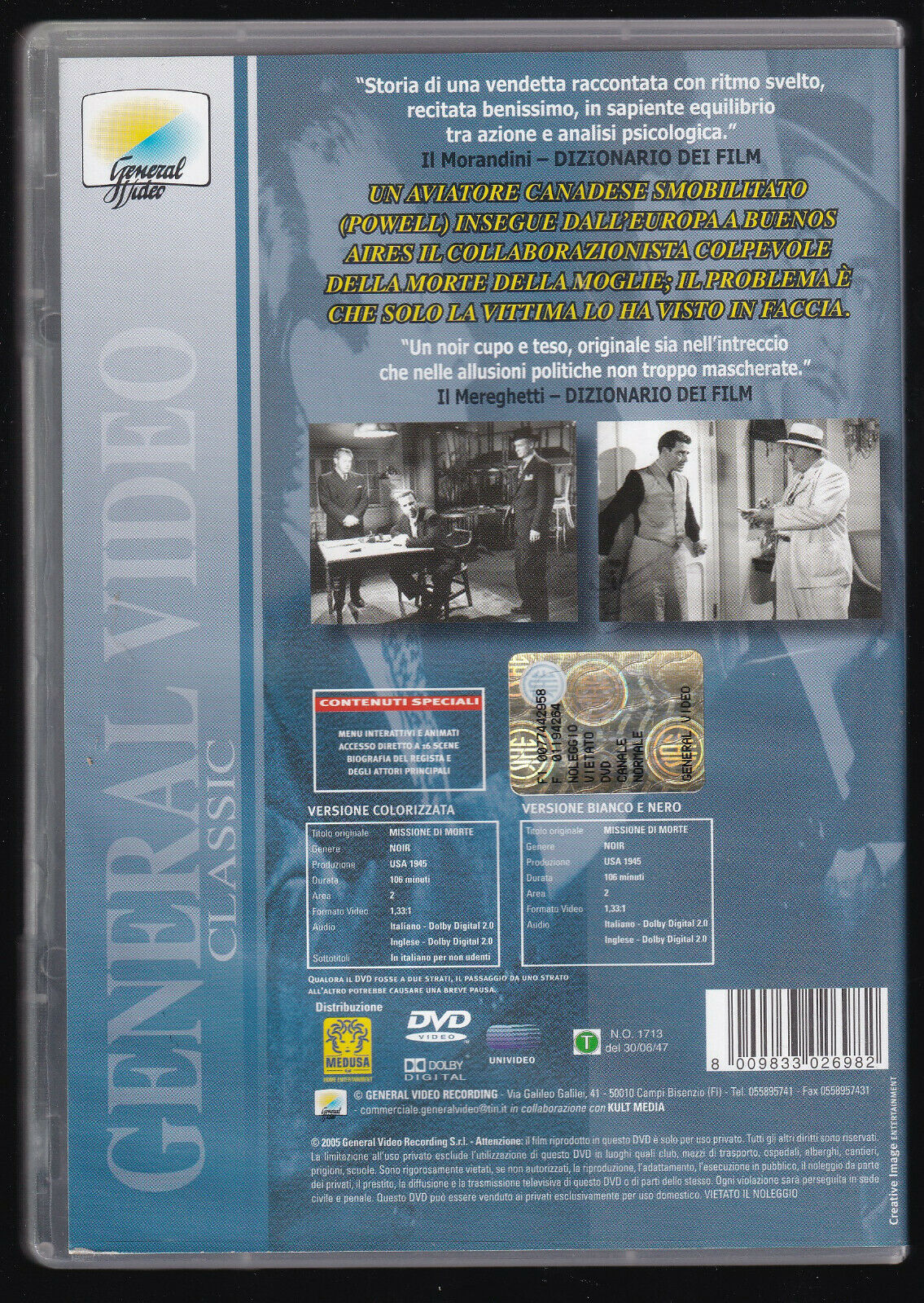 EBOND Missione Di Morte DVD D557219