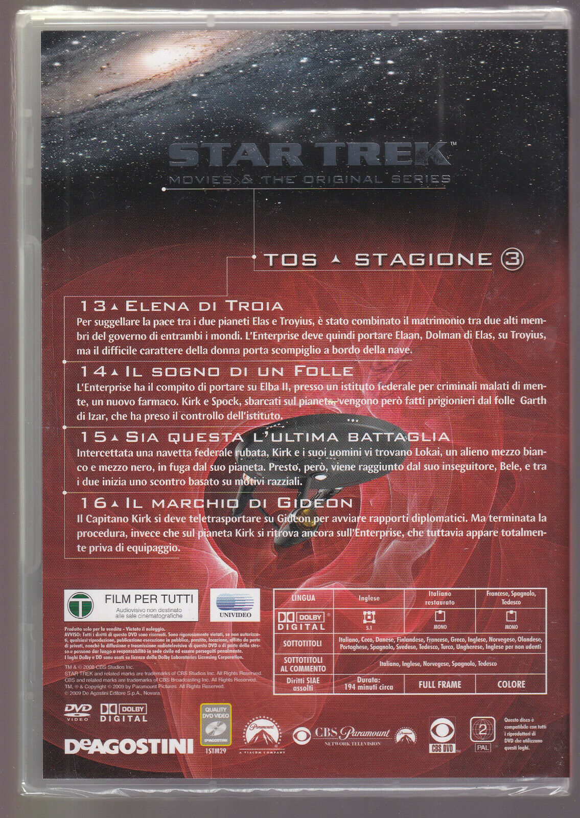 EBOND Star Trek Stagione 3 Episodi 13-16 DVD D557442