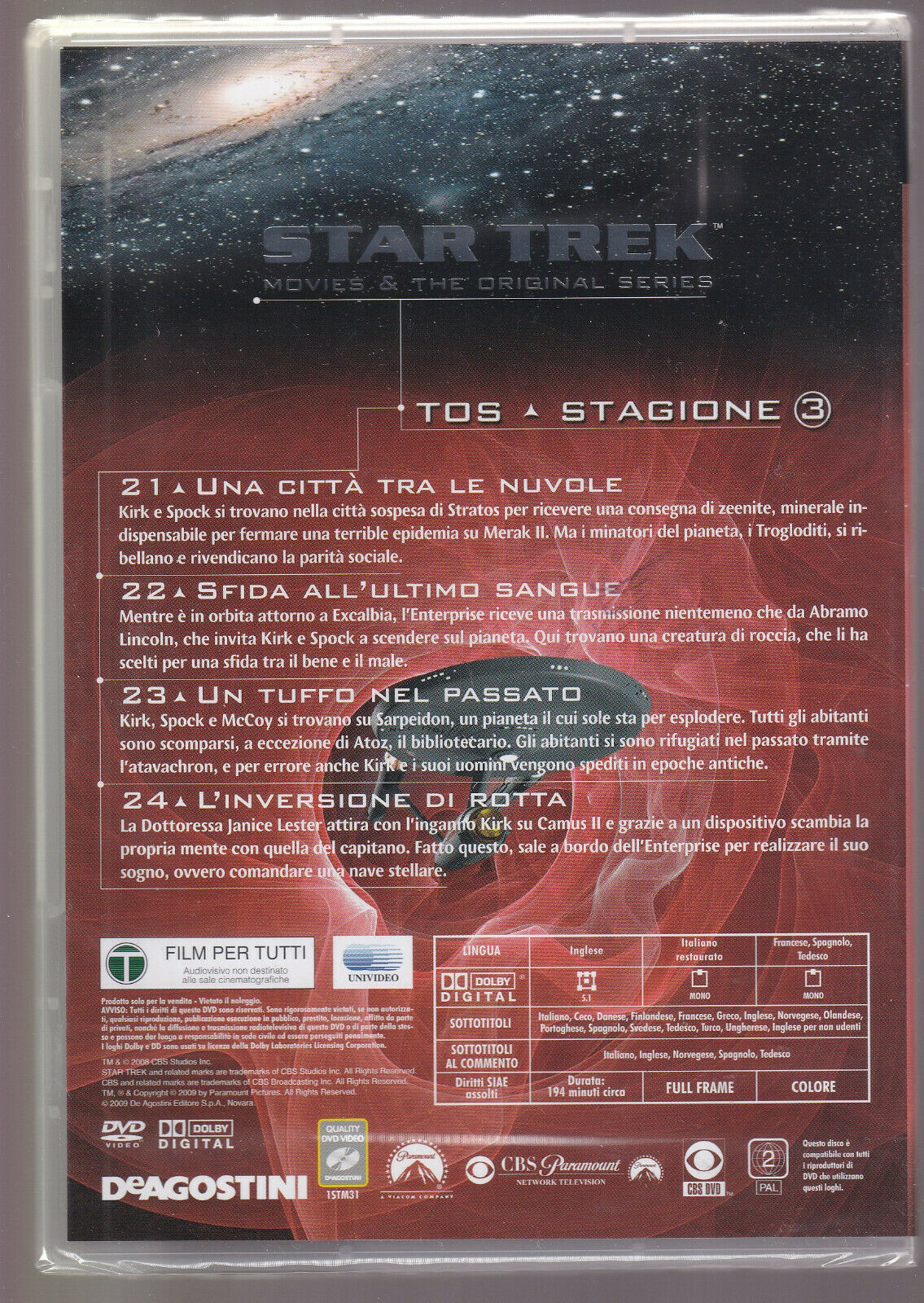 EBOND Star Trek Stagione 3 Episodi 21-24 DVD D557444